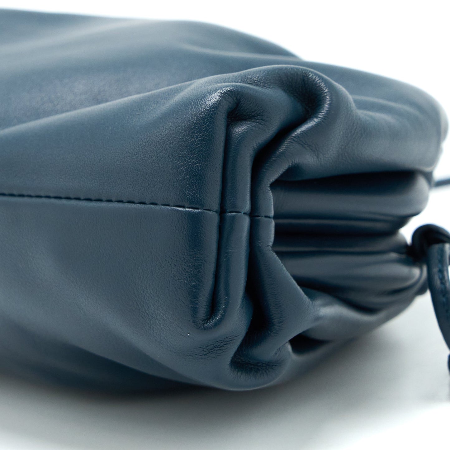 Bottega Veneta Mini Pouch Calfskin Dark Blue SHW