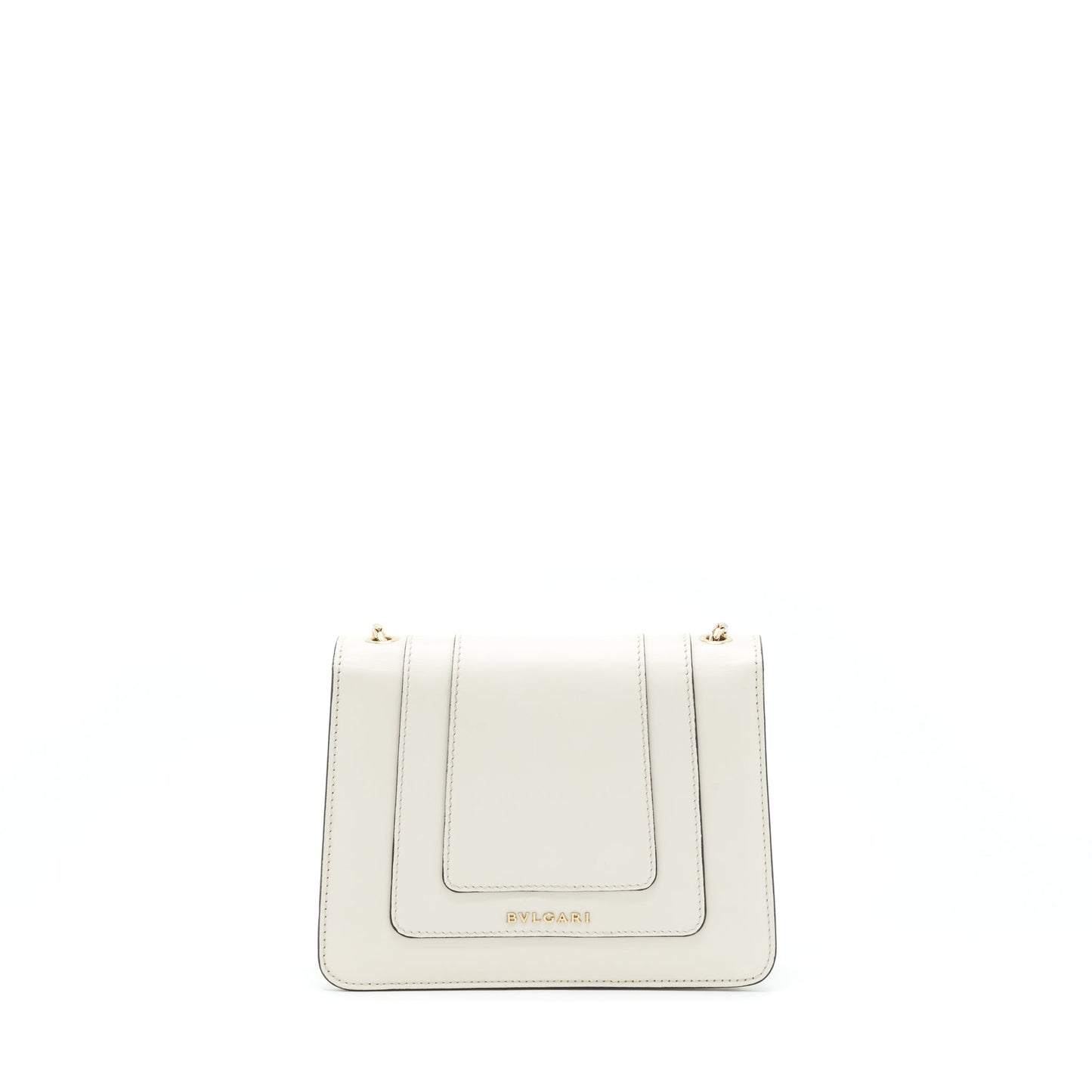 Bvalgari Serpenti Forever Crossbody Bag Calfskin White LGHW