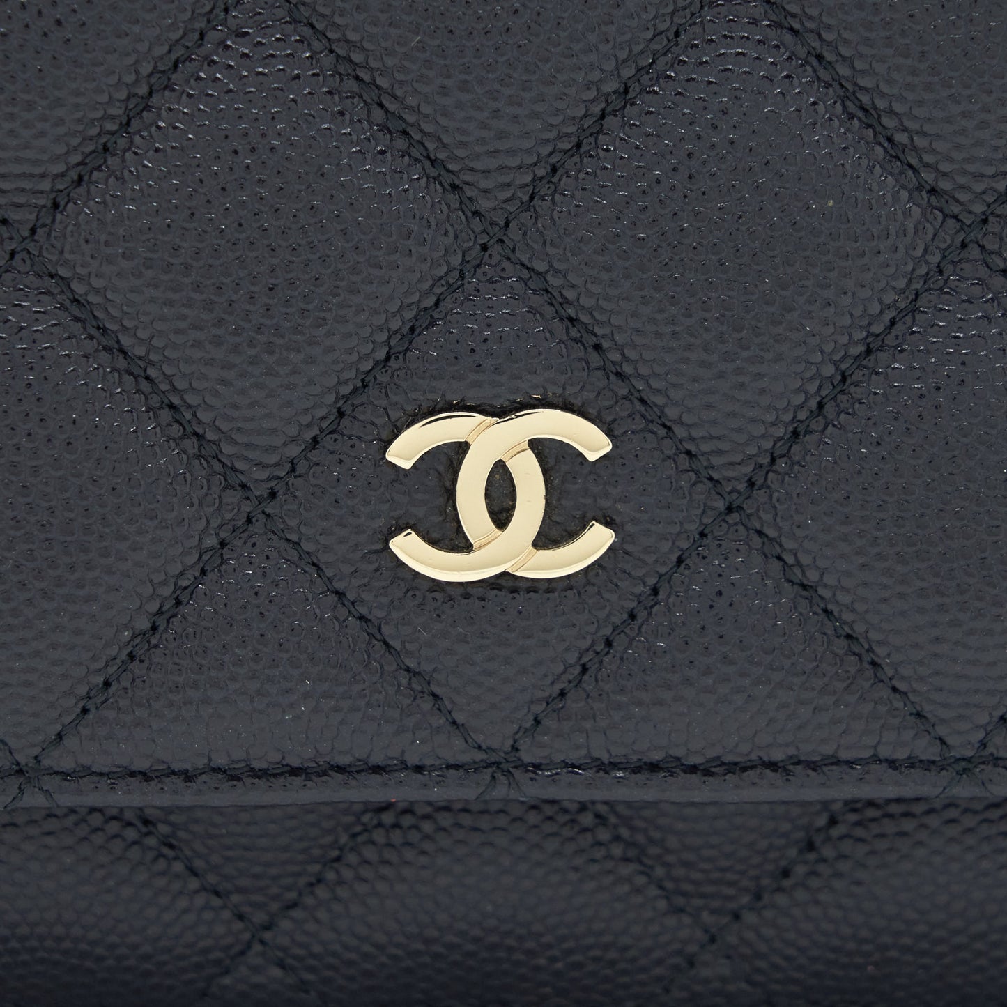 Chanel Classic Wallet On Chain Caviar Navy Blue LGHW