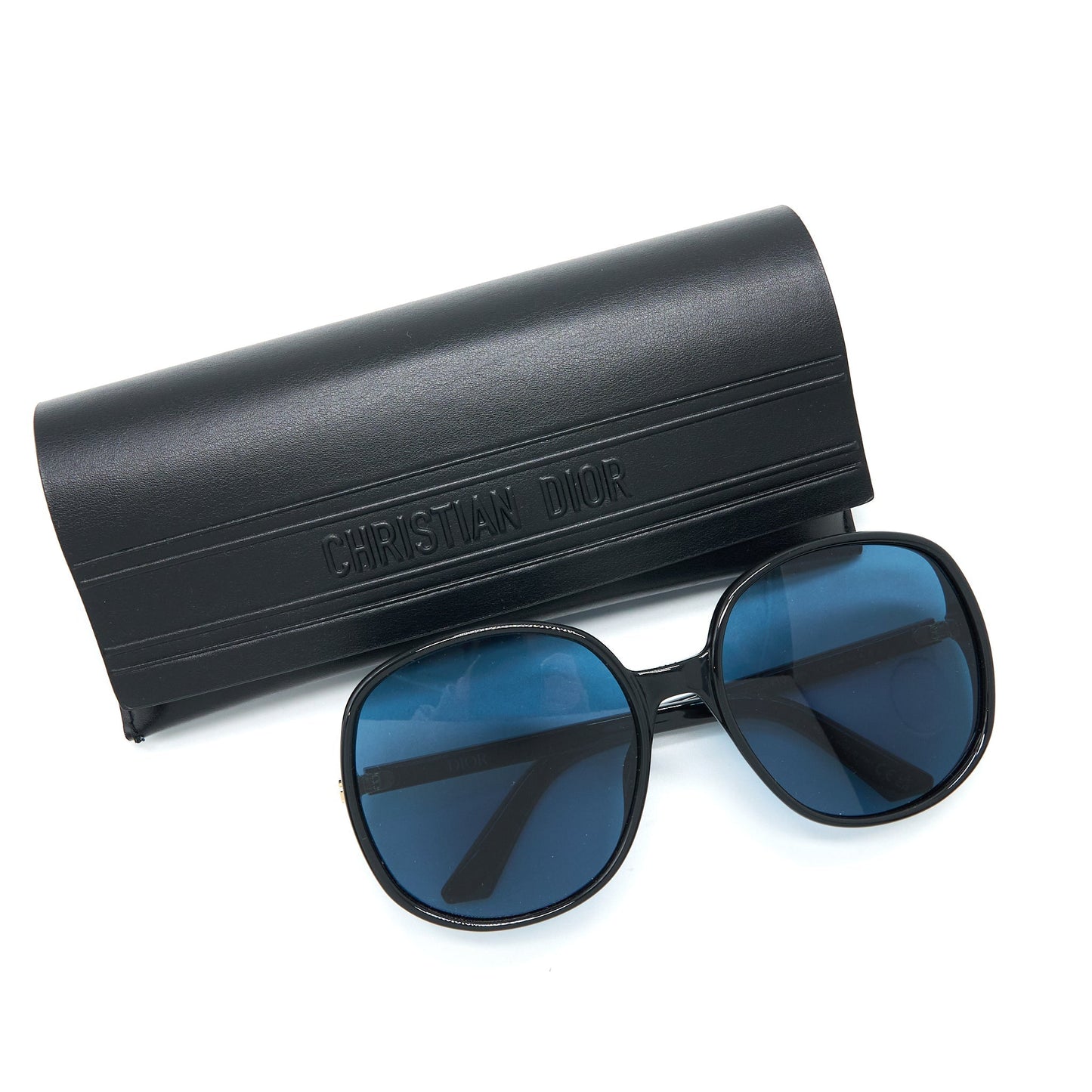 Luxury Dior D-Doll S1U Sunglasses Translucent Blue