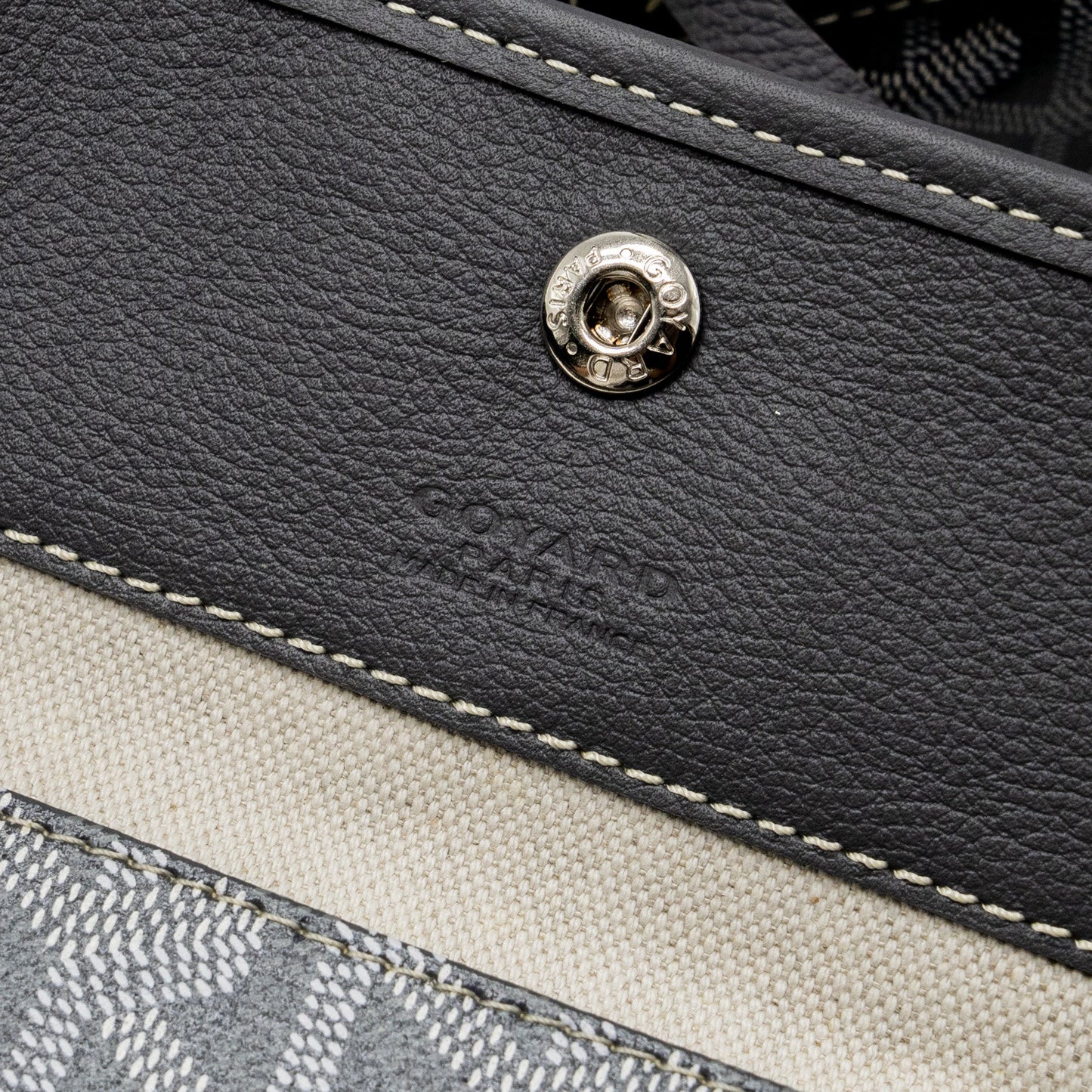 Goyard Saint Louis PM Tote Bag Goyardine Canvas Grey SHW
