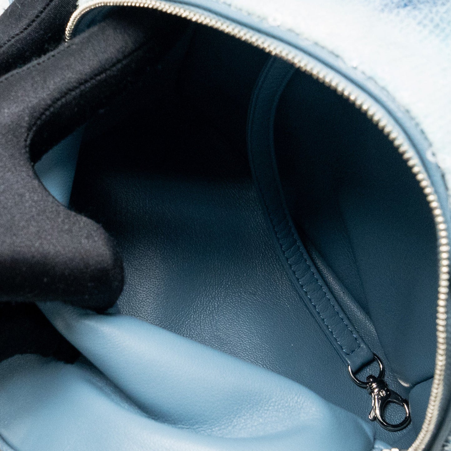 Chanel Mini Backpack Sequins Multicolour Blue SHW