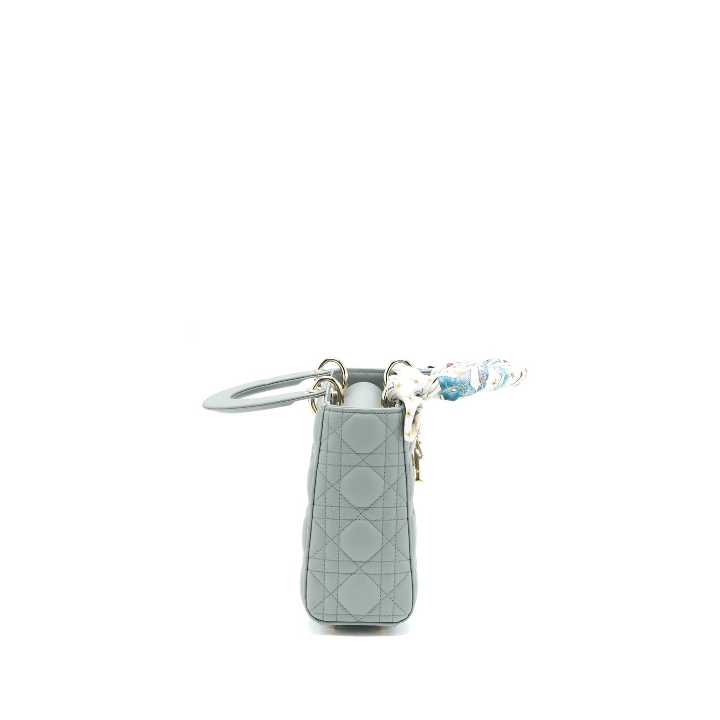 Luxury Dior Small Lady Luxury Dior My ABCLuxury Dior Lambskin Cannage Gray LGHW