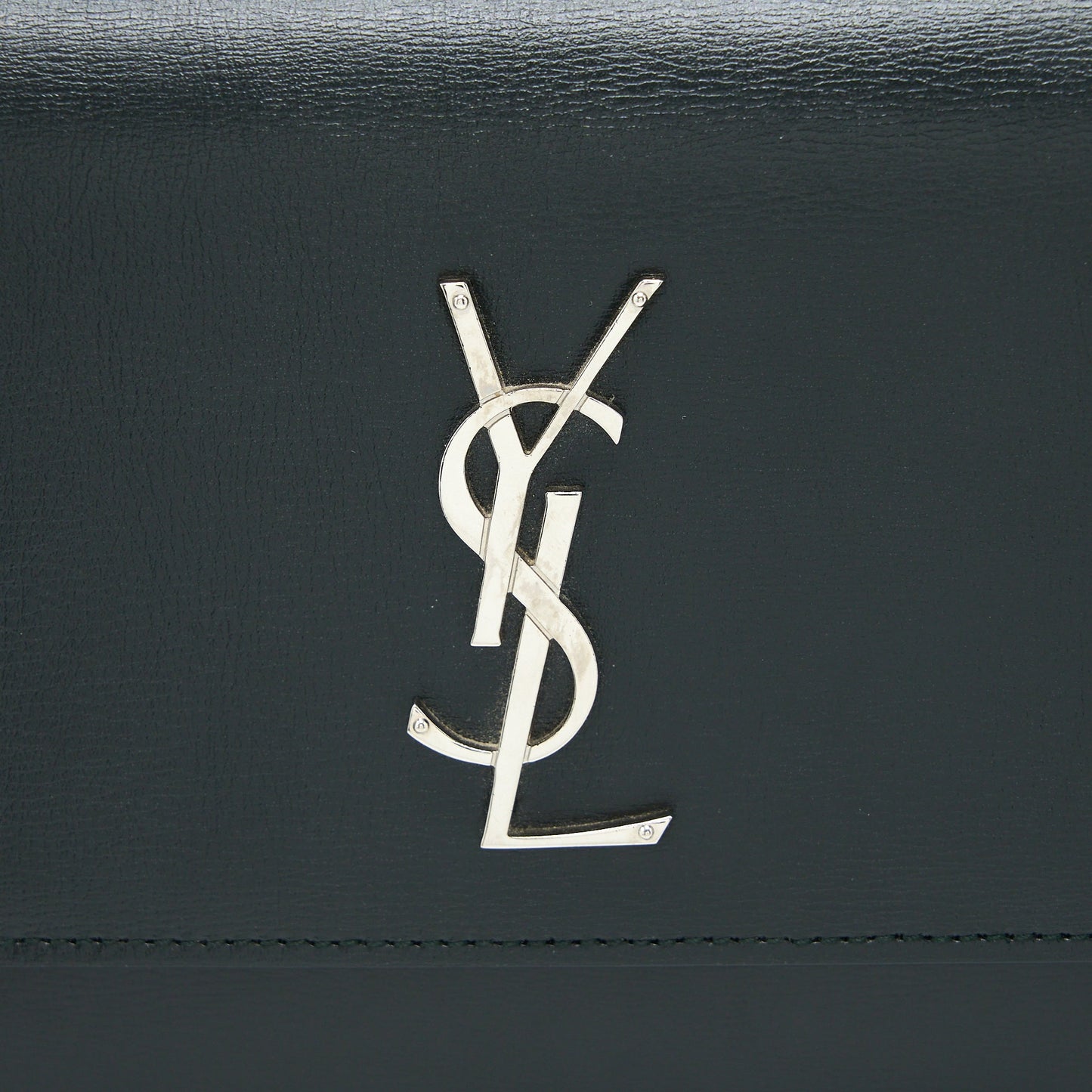 Saint Laurent Sunset Chain Bag Calfskin Dark Green SHW