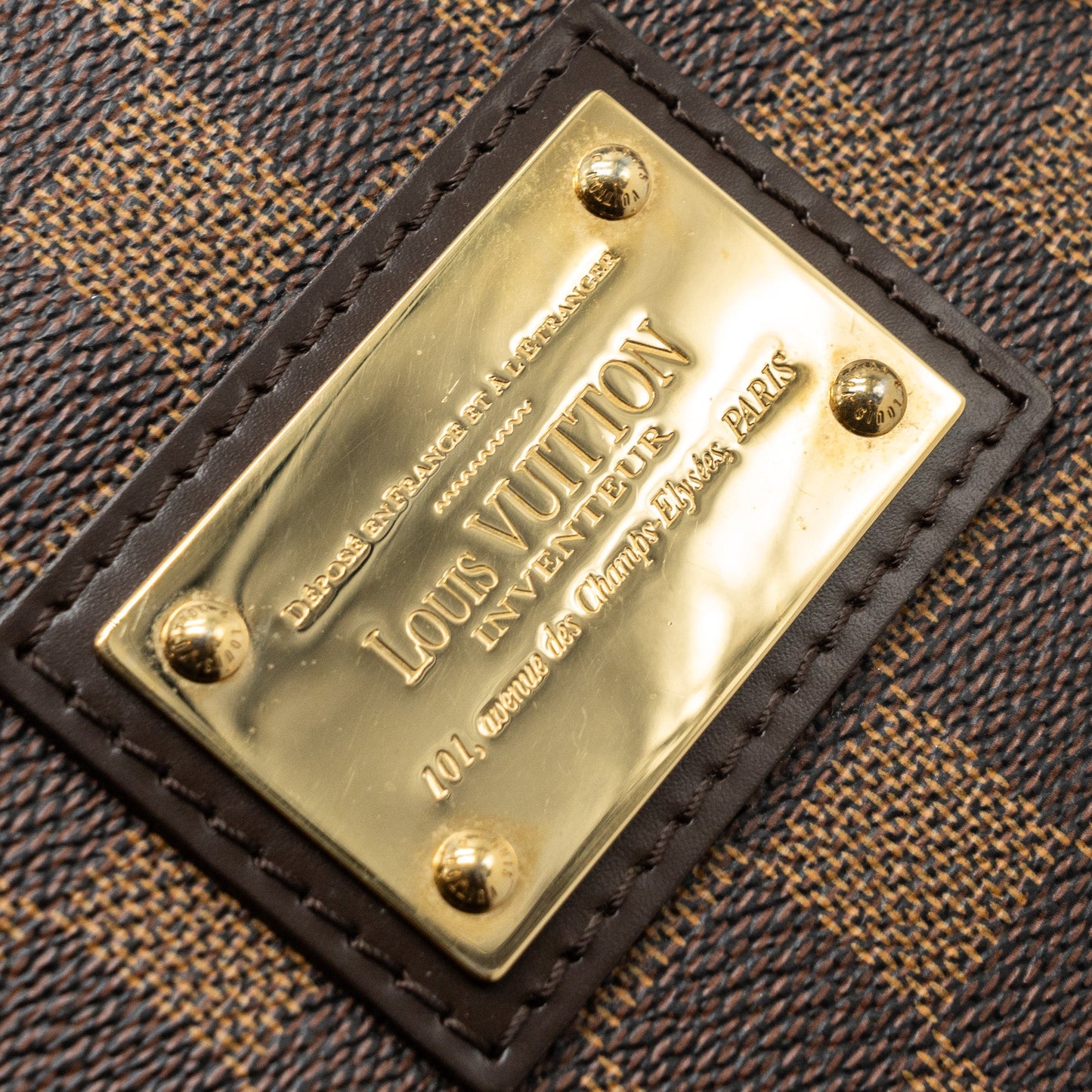 Louis Vuitton Hamstead Tote Bag Damier Ebene GHW