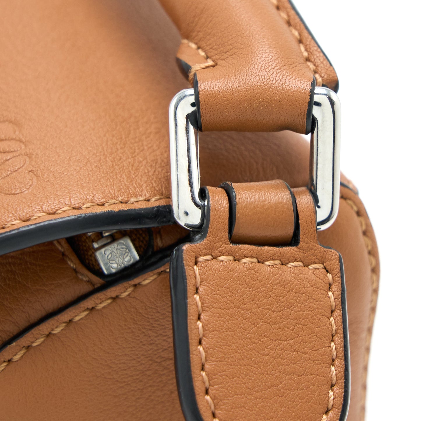 Loewe Mini Puzzle Bag Calfskin Tan SHW