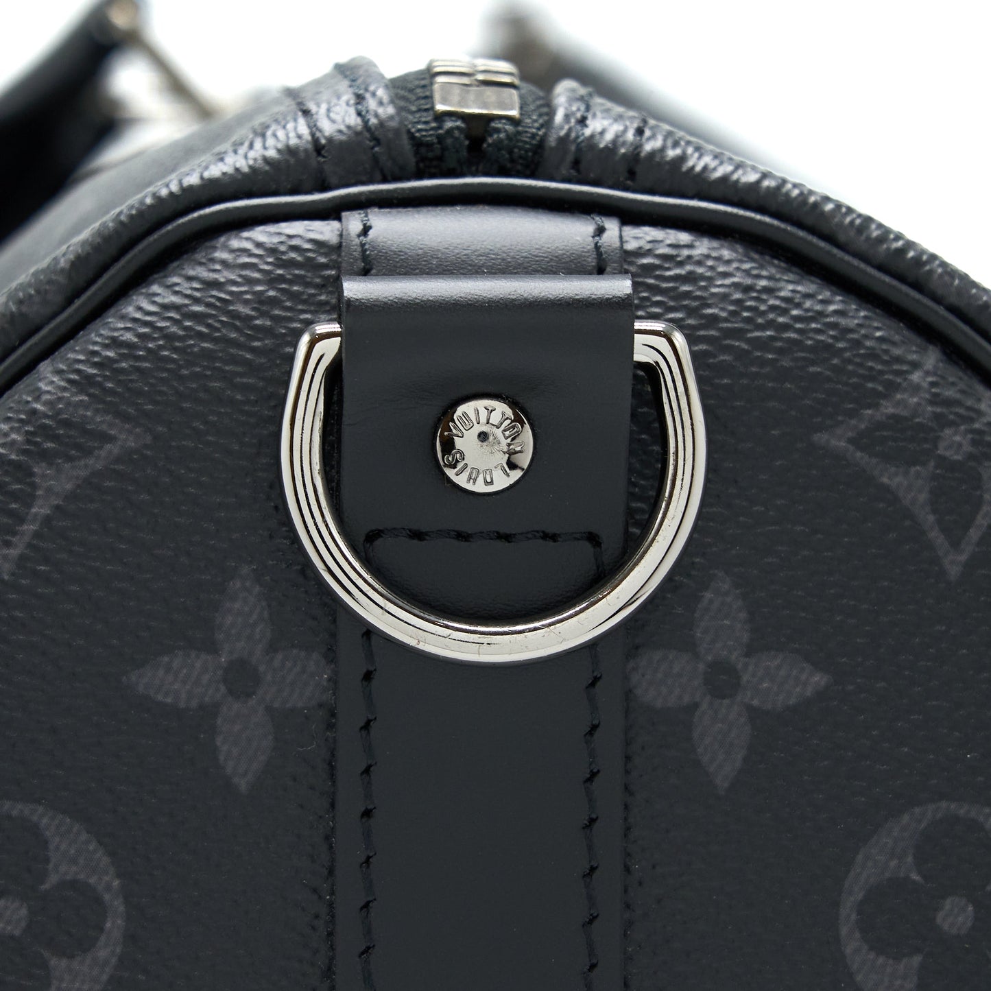 Louis Vuitton Keepall 55 with Shoulder Strap Monogram Eclipse Canvas SHW
