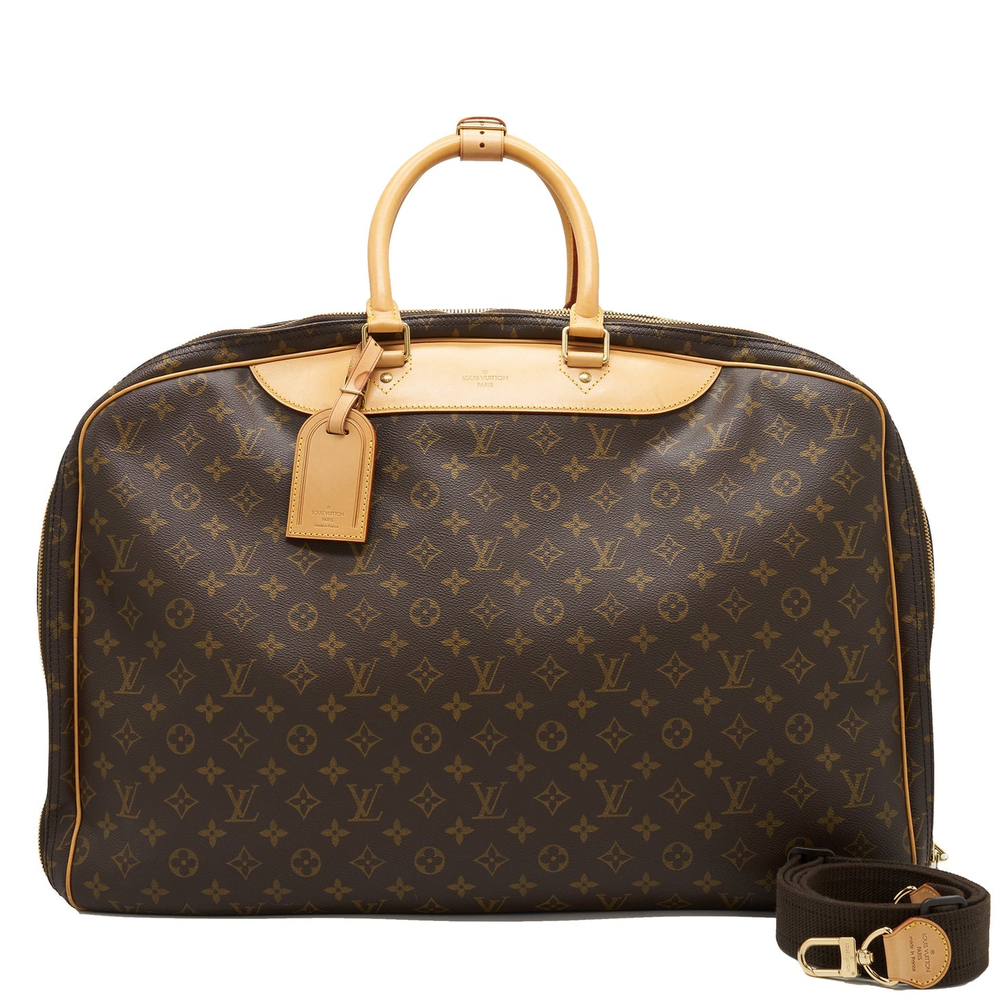 Louis Vuitton Vintage Luggage Bag With Strap Monogram Canvas Year 1997