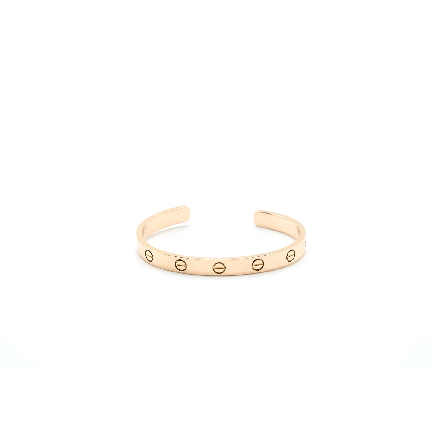 Cartier Size 16 Love Bracelet Rose Gold