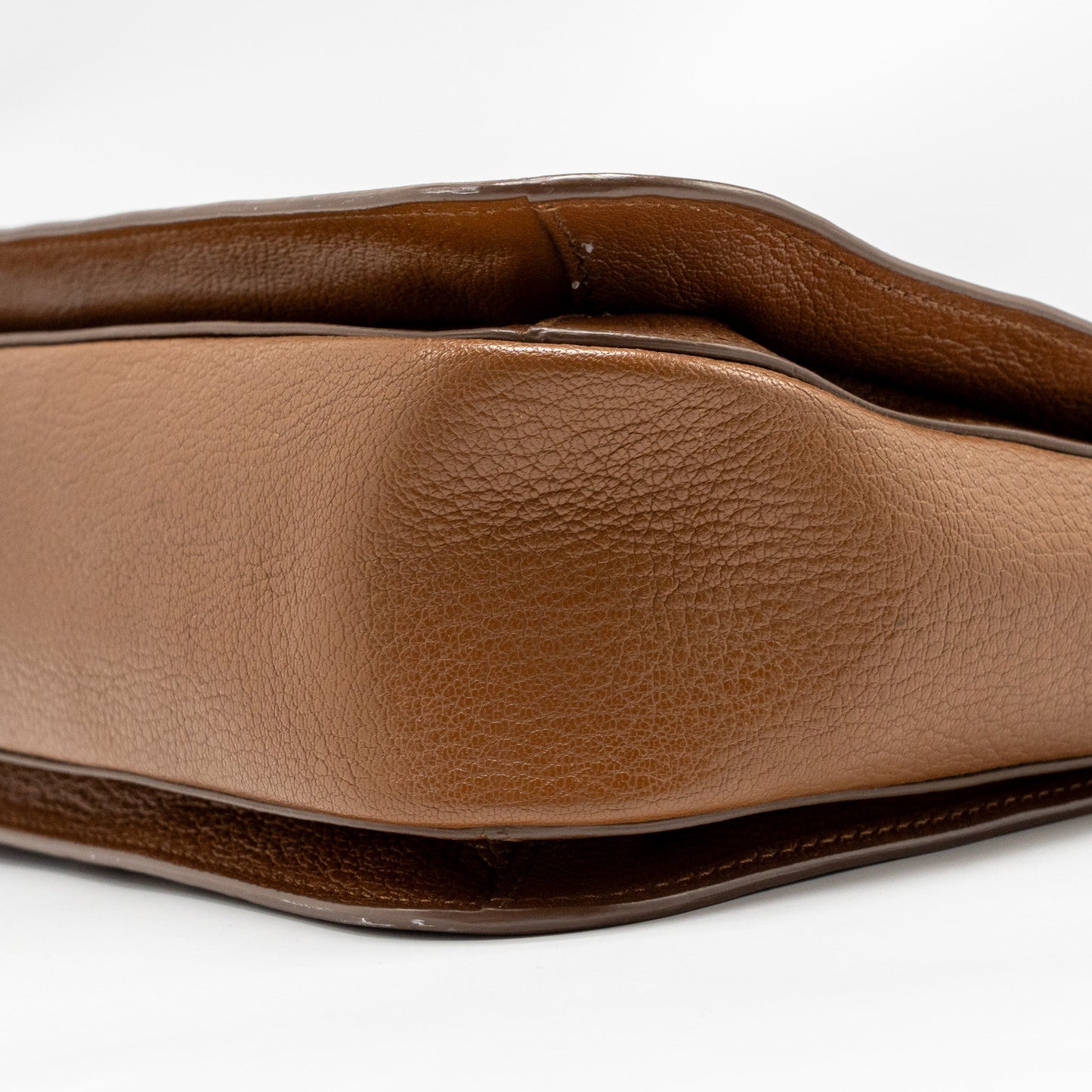 Miu Miu Madras Tote Bag Calfskin Brown GHW