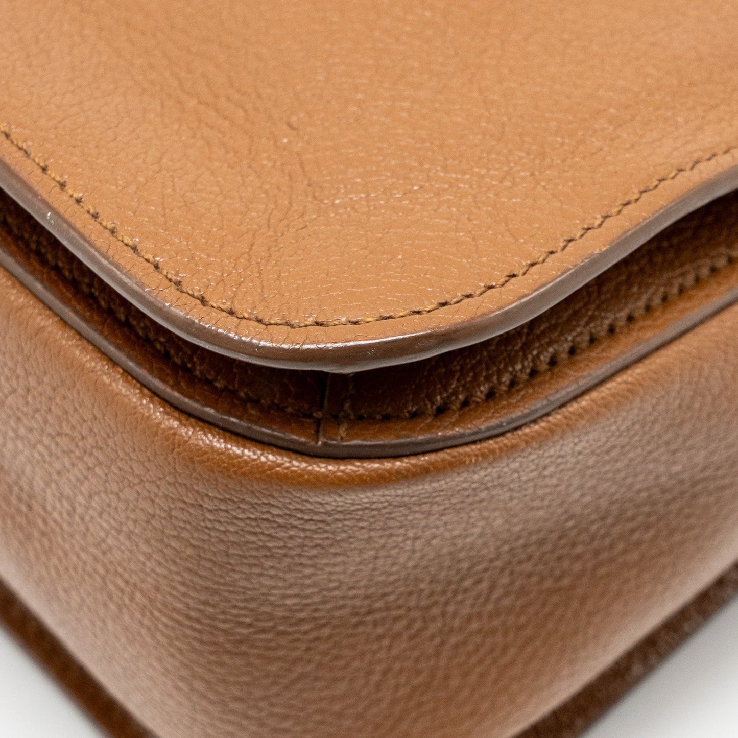 Miu Miu Madras Tote Bag Calfskin Brown GHW