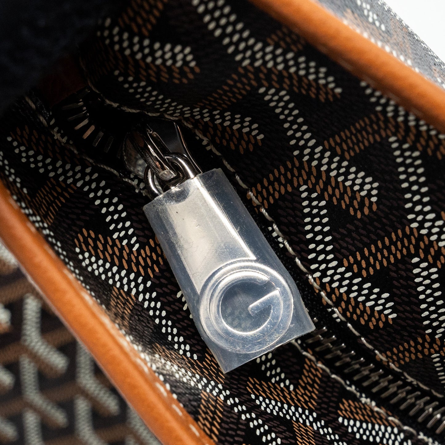 GOYARD ARTOIS MM TOTE GOYARDINE CANVAS Black / Tan SHW