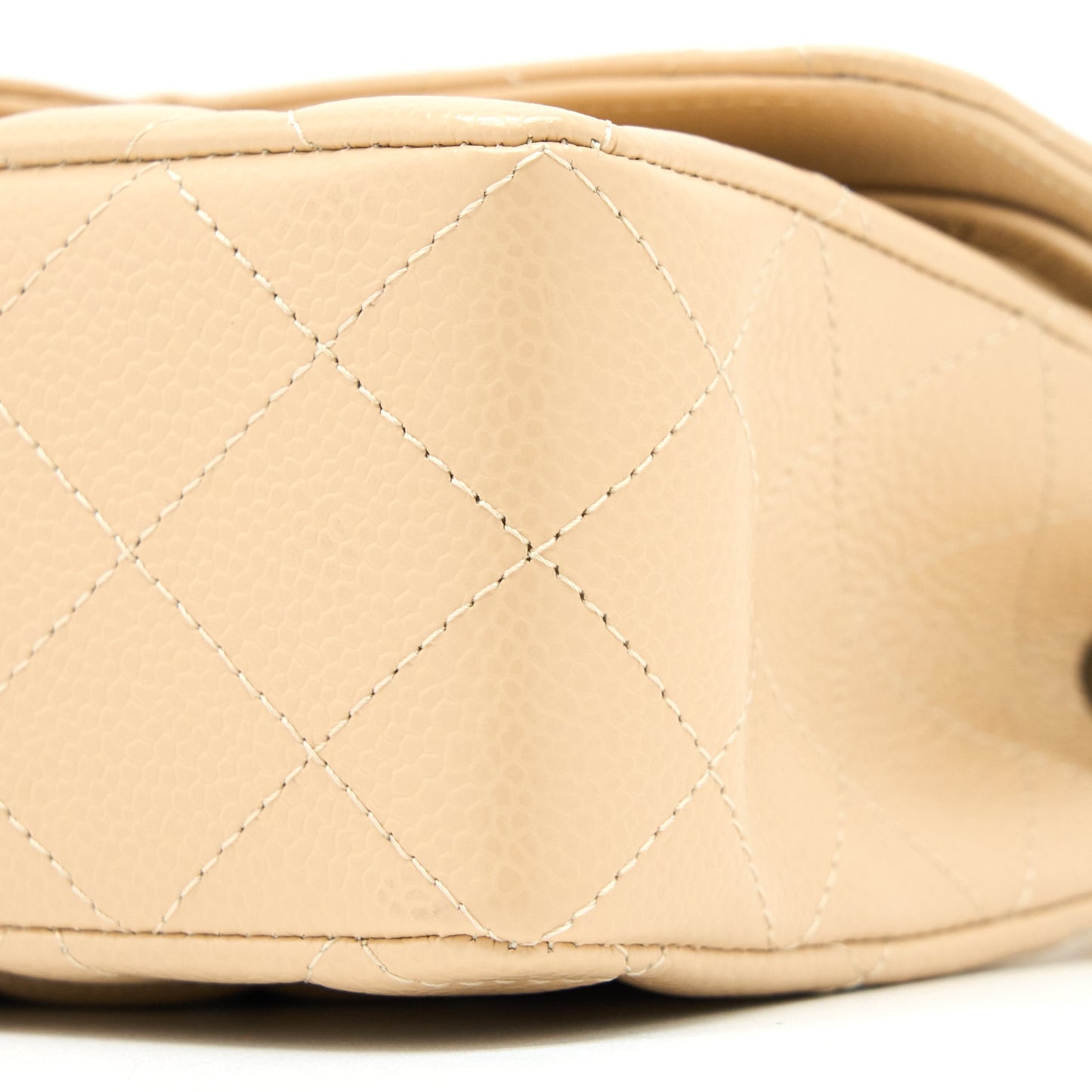 Chanel Small Classic Double Flap Bag Caviar Beige GHW (Microchip)