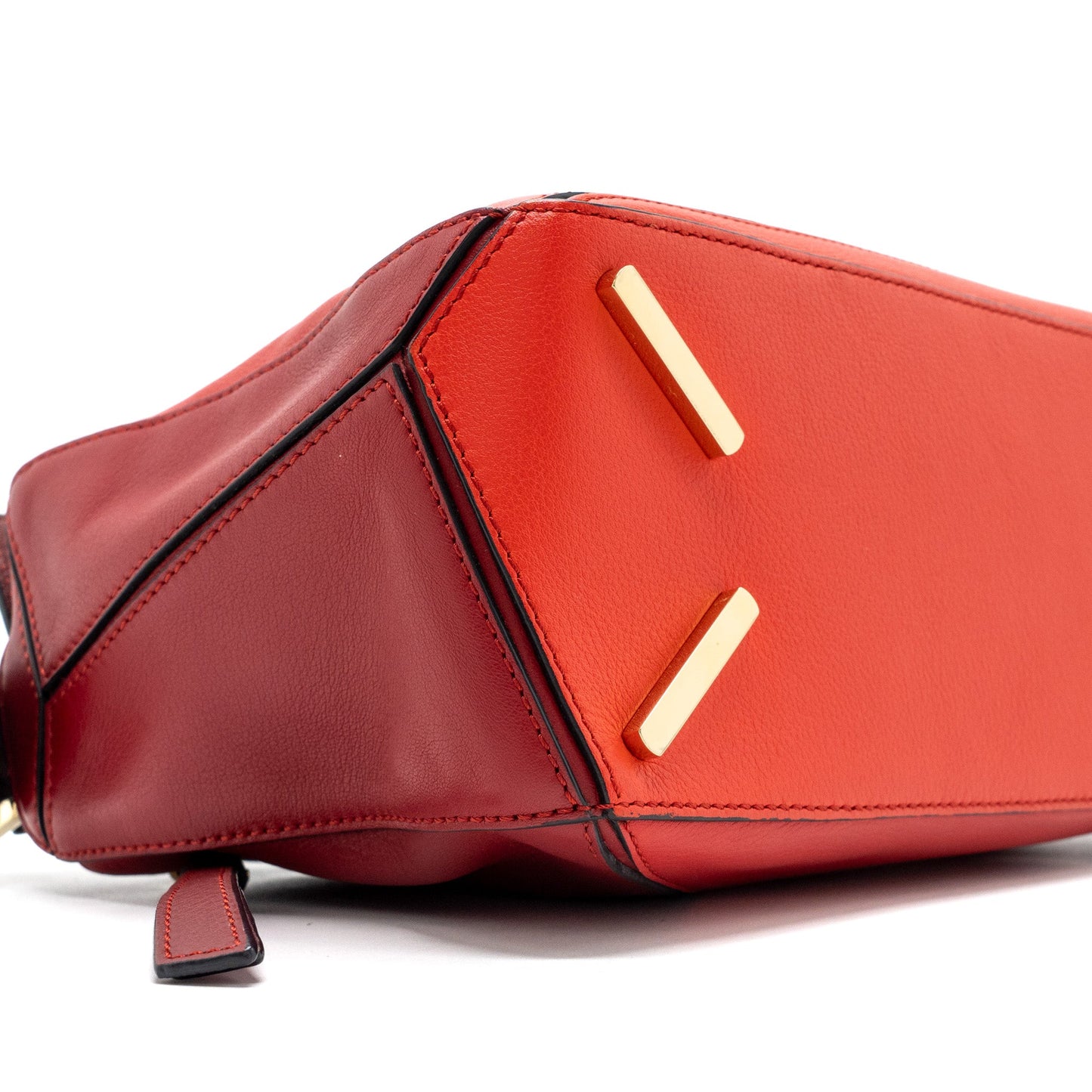 Loewe small puzzle bag calfskin Red GHW