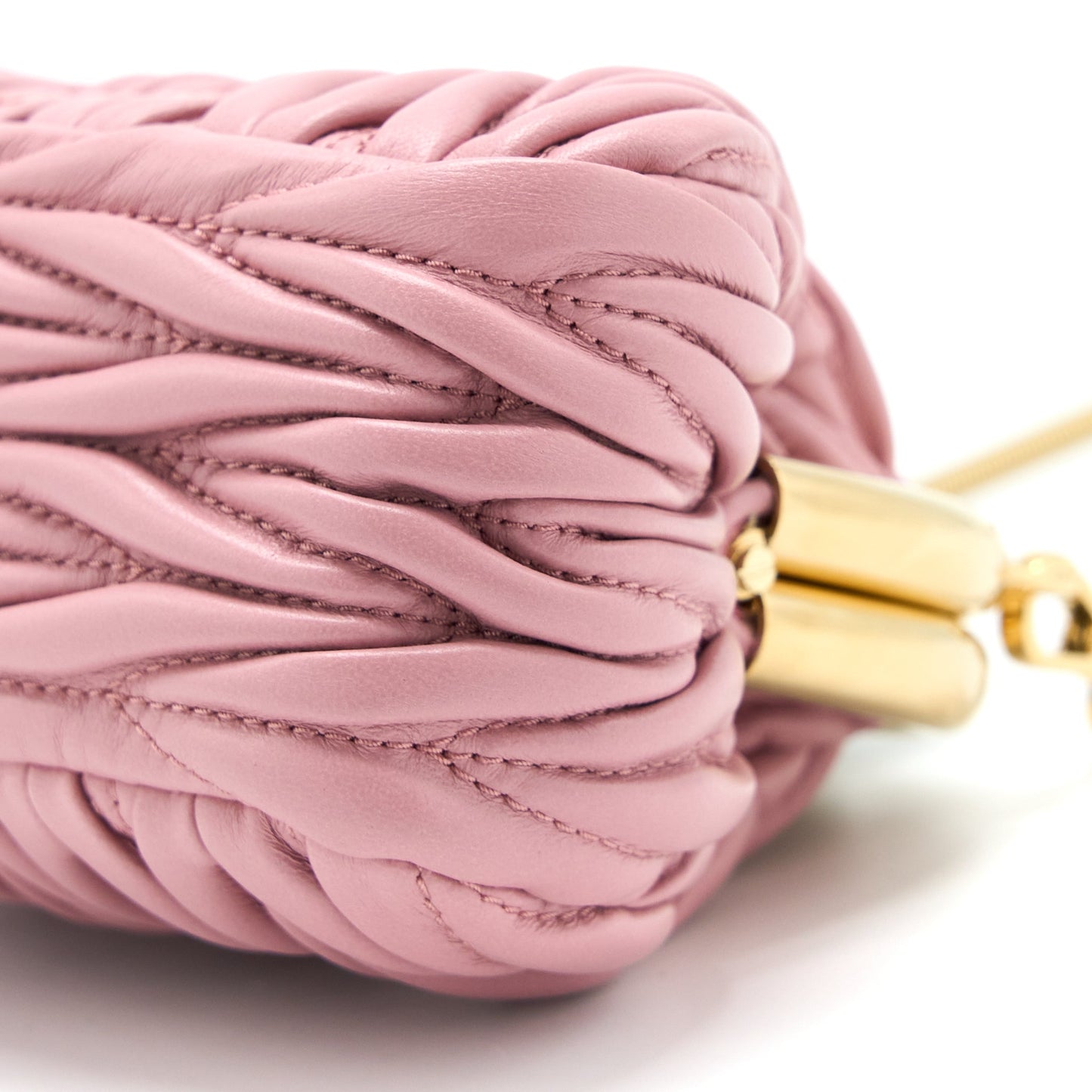 Miu Miu Miu Belle Mini Bag Nappa Pink GHW