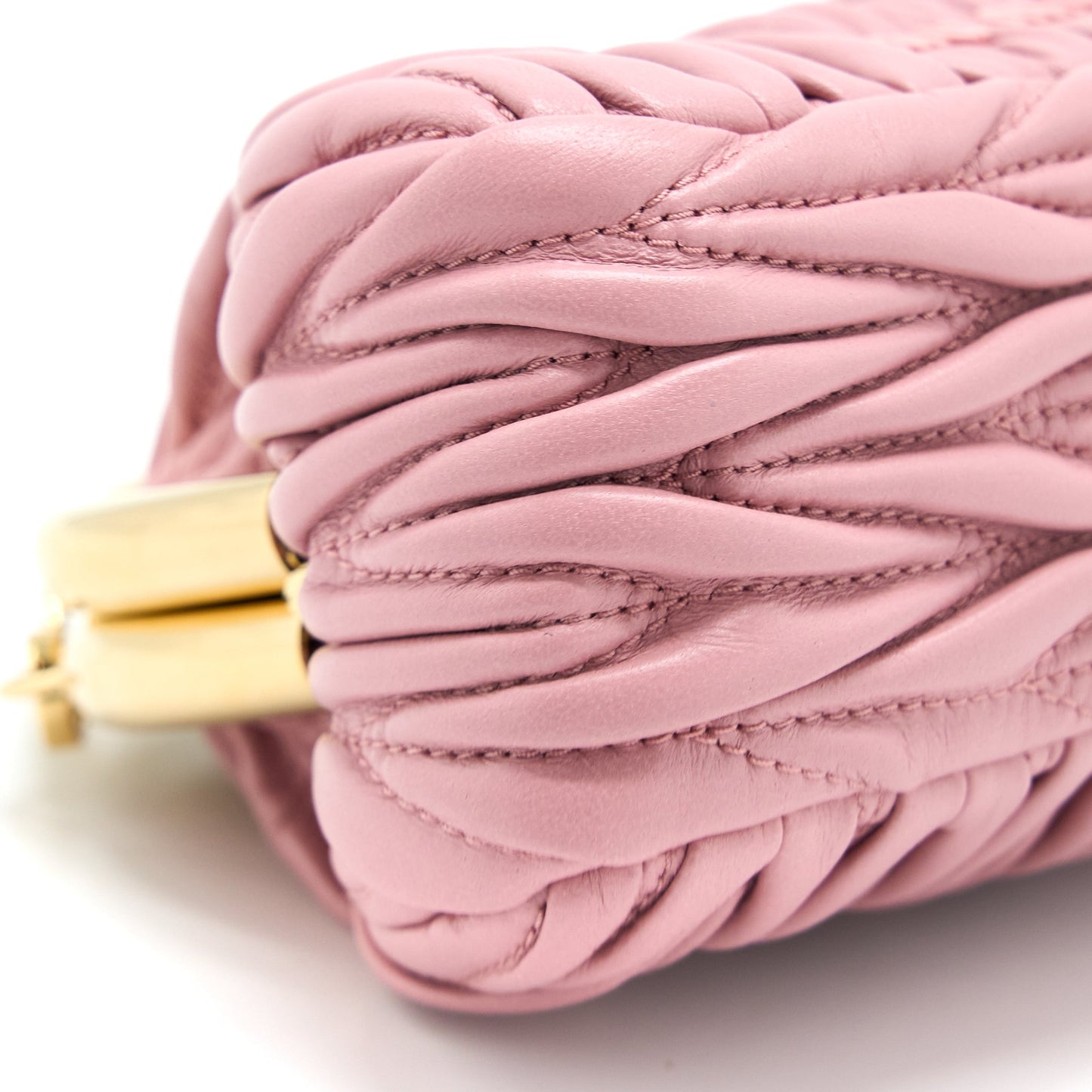 Miu Miu Miu Belle Mini Bag Nappa Pink GHW