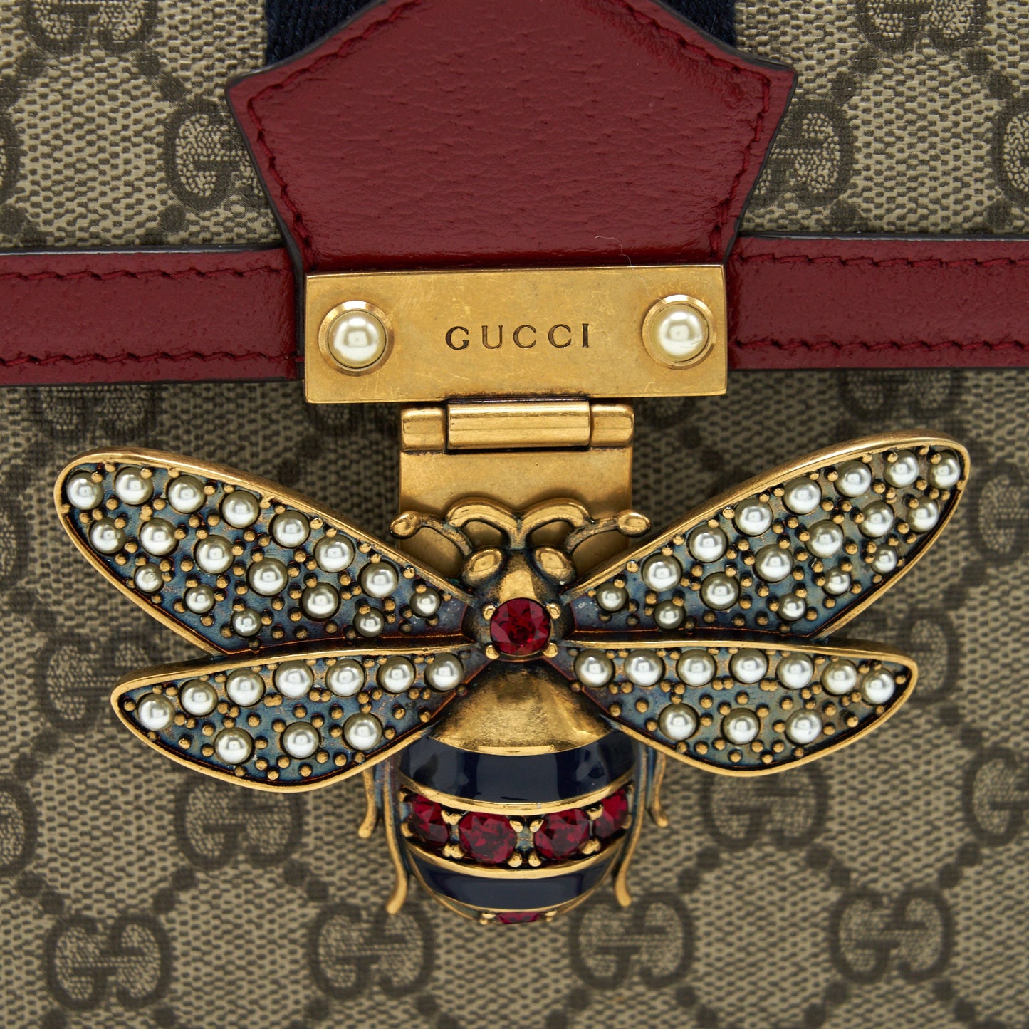 Gucci Queen Margaret Top Handle Bag Red
