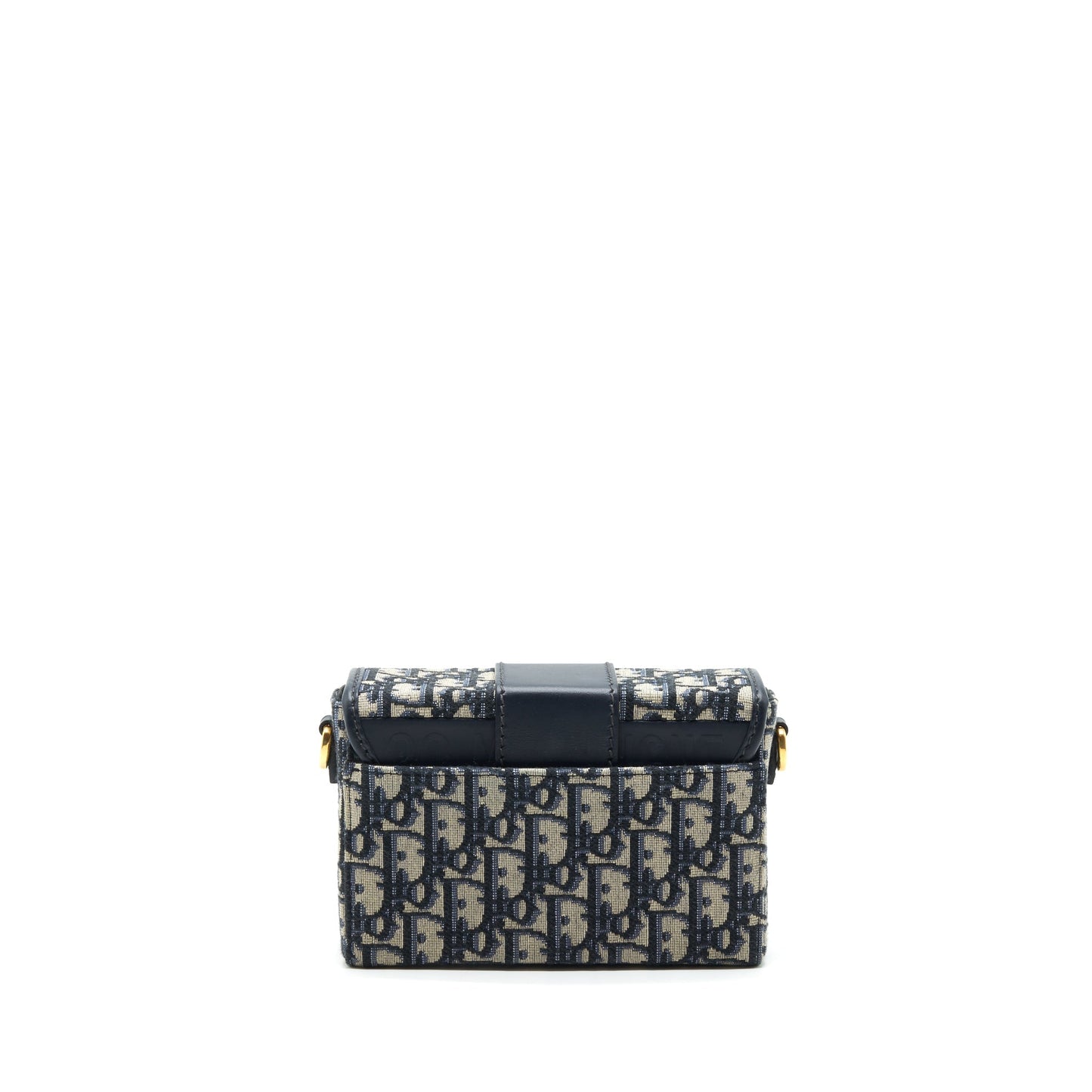 Luxury Dior 30 Montaigne Box Bag Blue Oblique Jacquard GHW