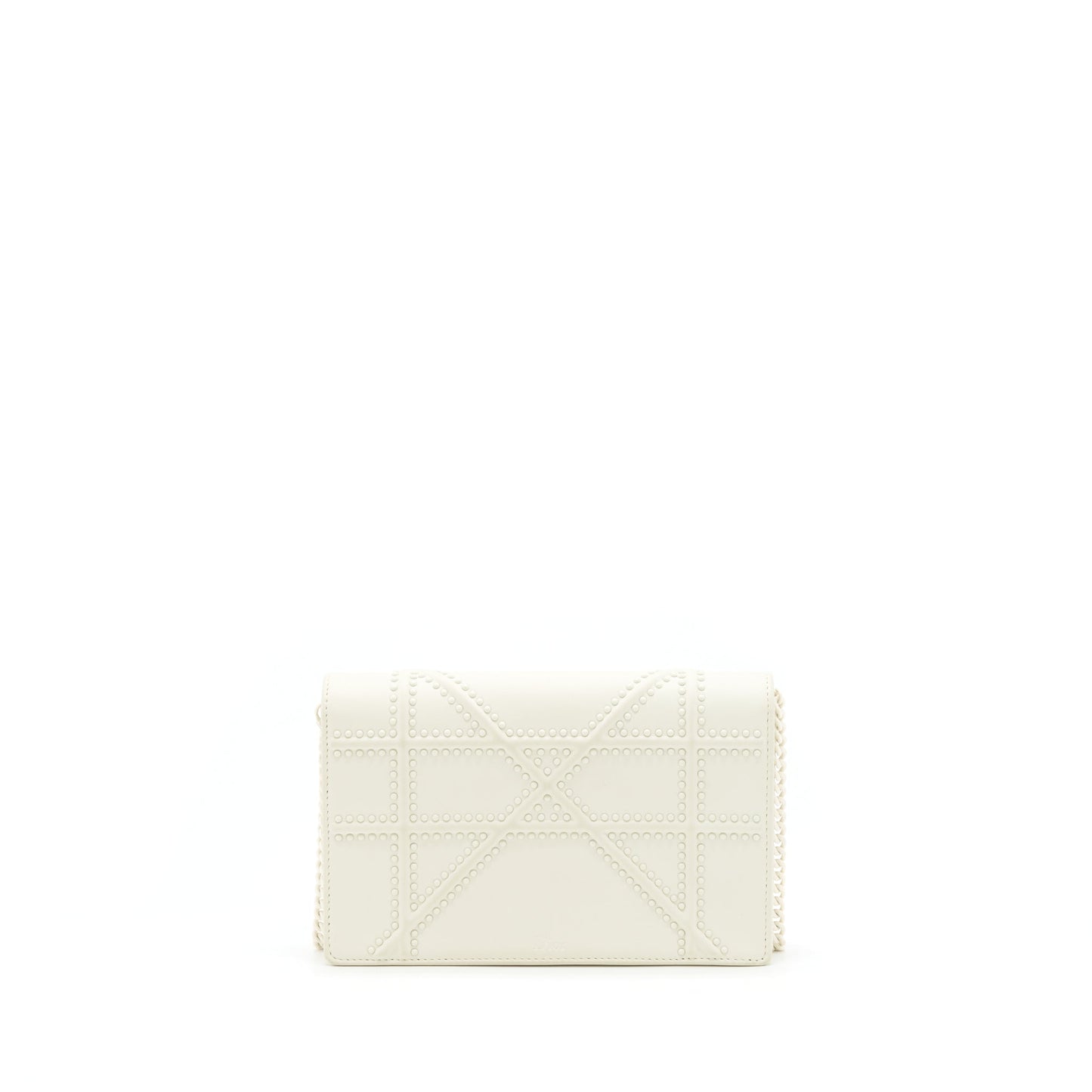 Luxury Dior Luxury Diorama Wallet On Chain White With White Hardware