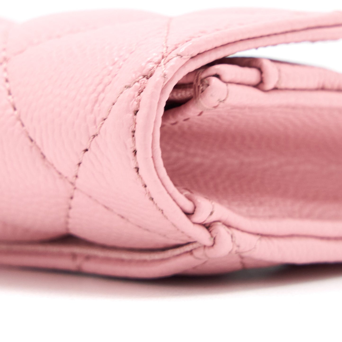 Chanel Classic Flap Card Holder Caviar Light Pink LGHW