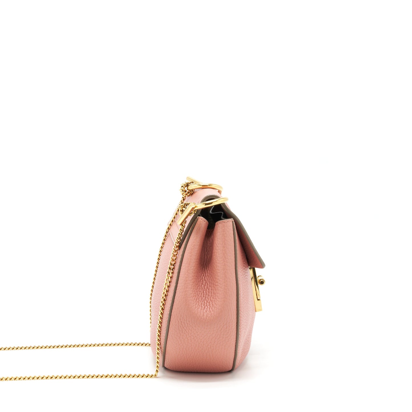 Chloe Drew Bag Pink GHW
