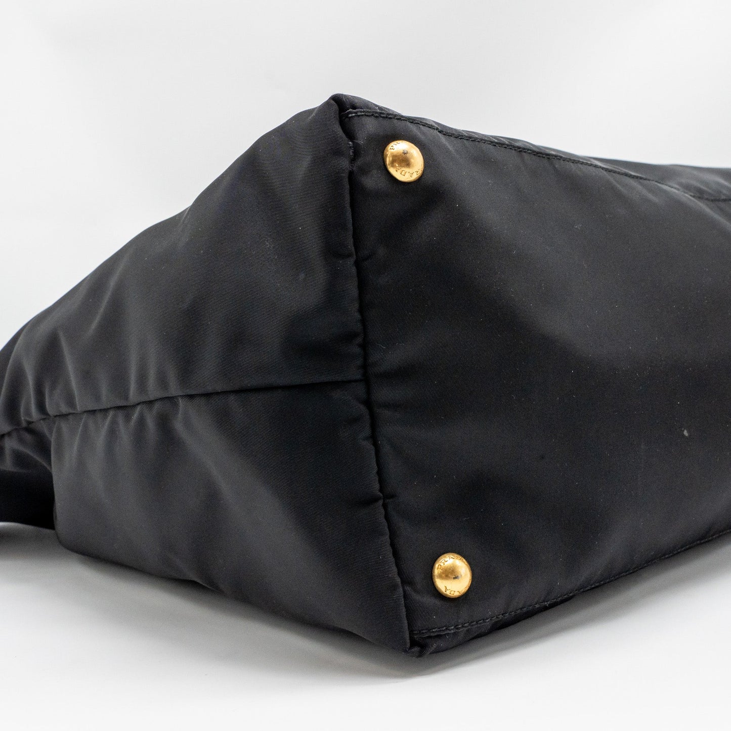 Prada Re-Edition Large Tessuto Tote Bag Re-Nylon/Saffiano Leather Black GHW