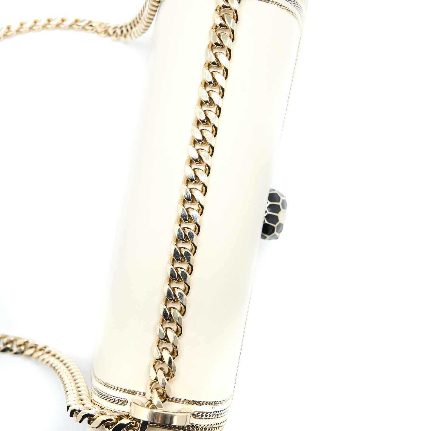 Bvlgari Serpenti Forever Flap Bag Limited Edition Calfskin White LGHW