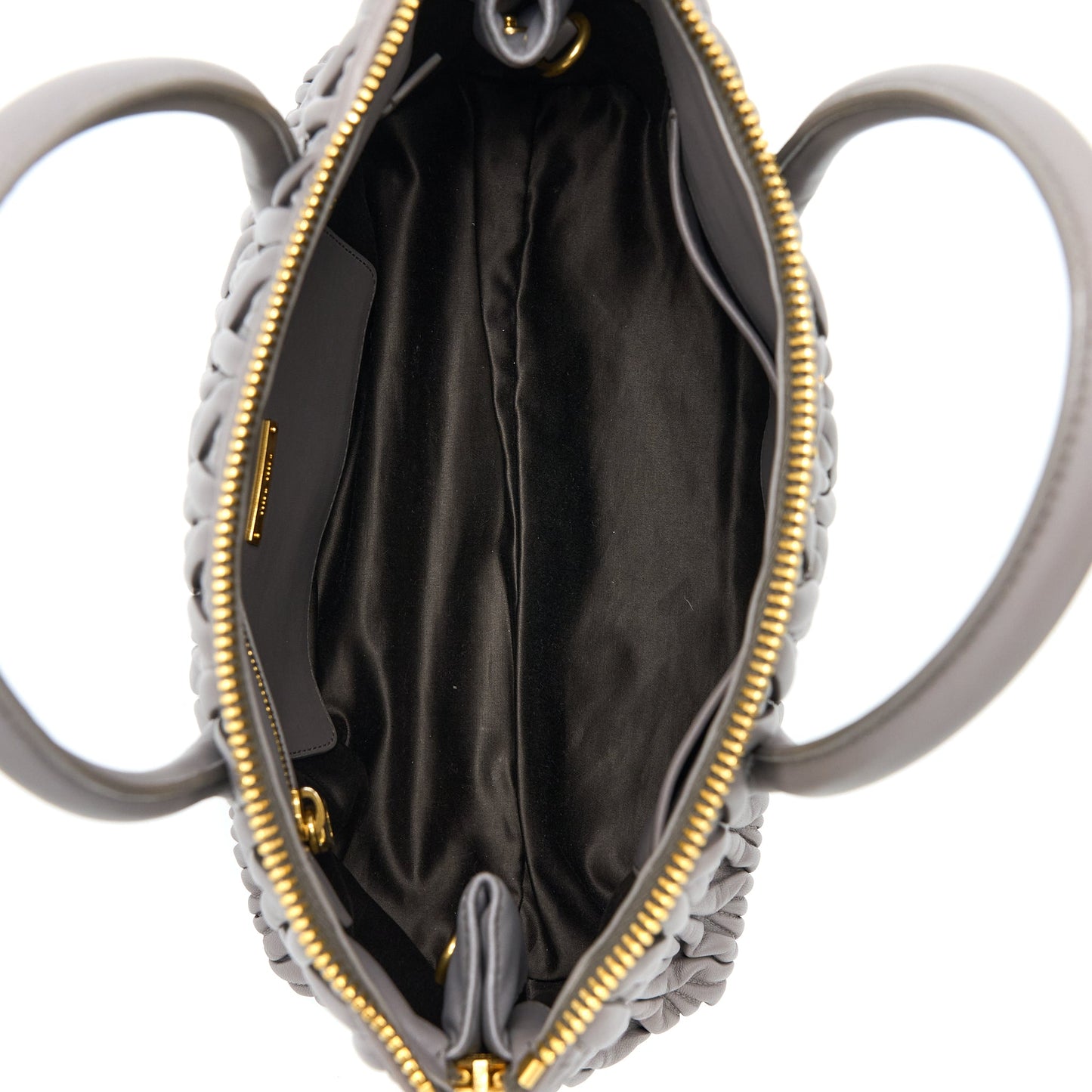 Miumiu Matelasse Tote Bag Lambskin Argilla GHW