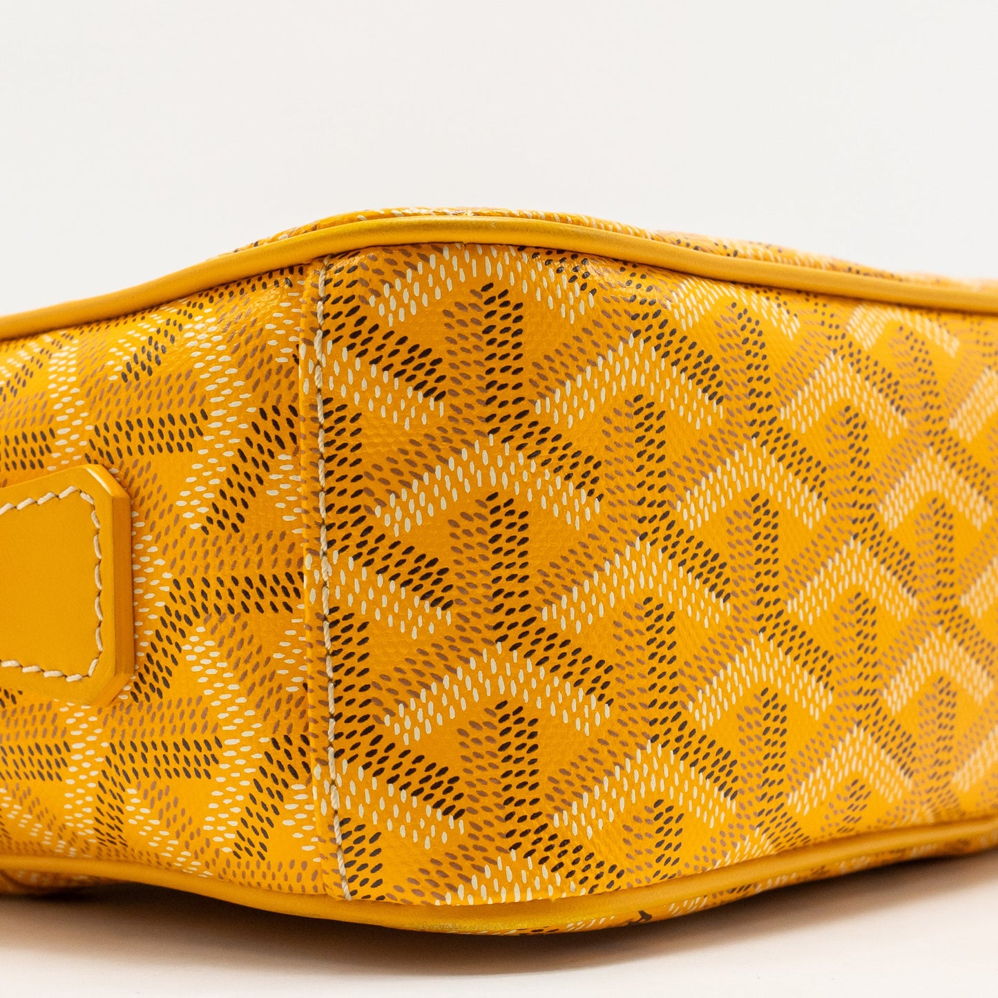 Goyard cape vert PM crossbody bag goyardline canvas yellow SHW