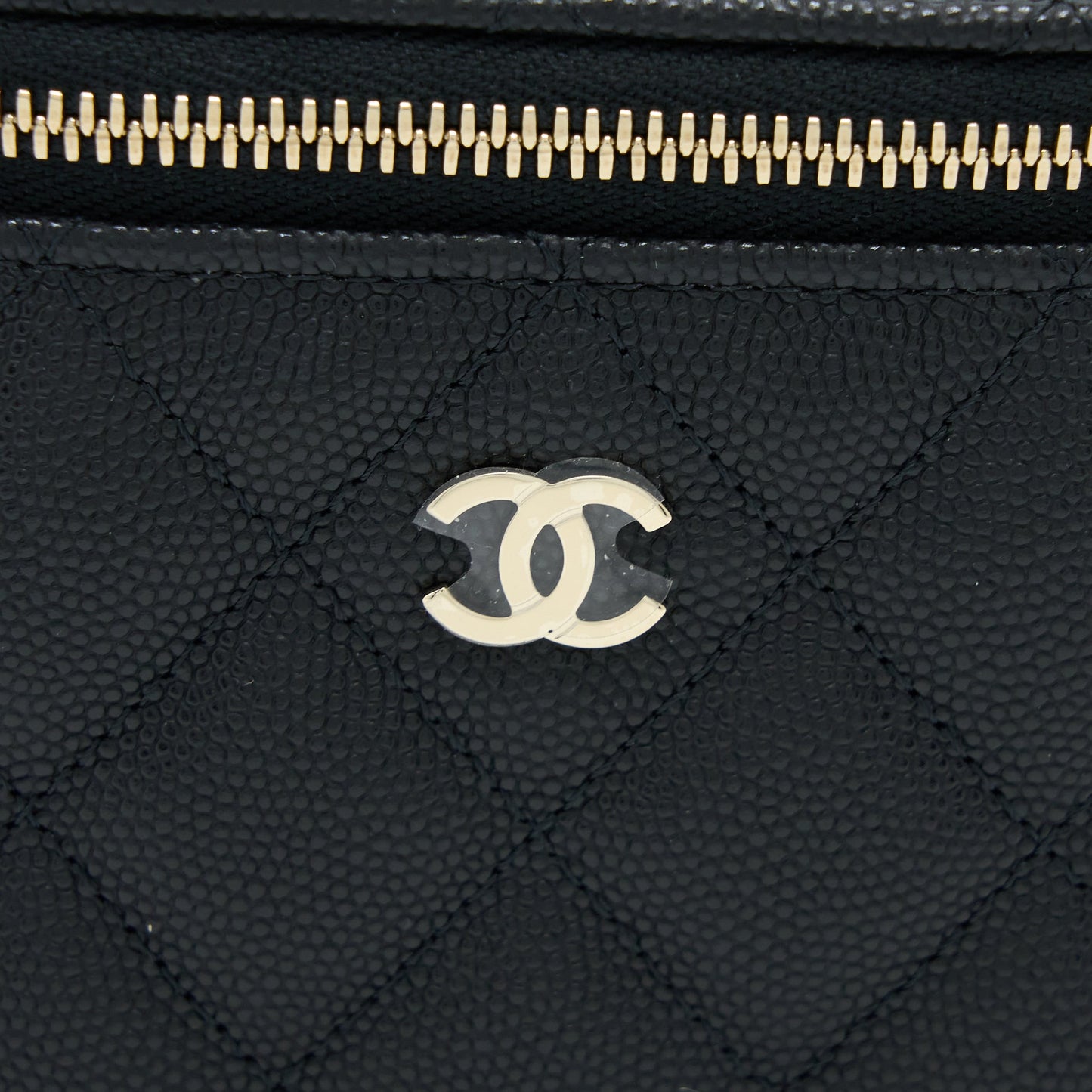 Chanel Mini Vanity with Chain Caviar Black LGHW