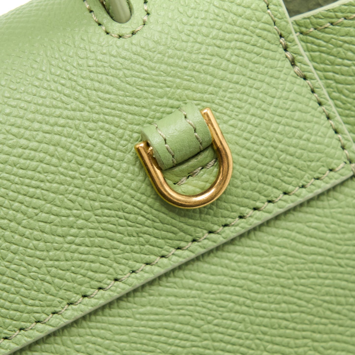 Celine Pico Belt Bag Grained Calfskin Light Green GHW