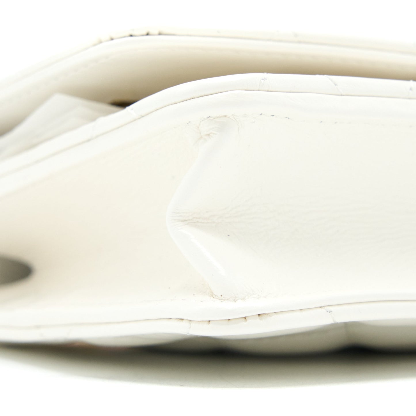 Chanel 23P Top Handle Wallet on Chain Calfskin White/Multicolour Brushed GHW (Microchip)
