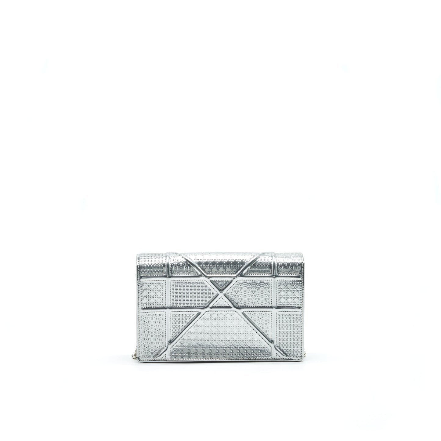 Luxury Dior Luxury DiorAMA WALLET ON CHAIN IN SILVER
