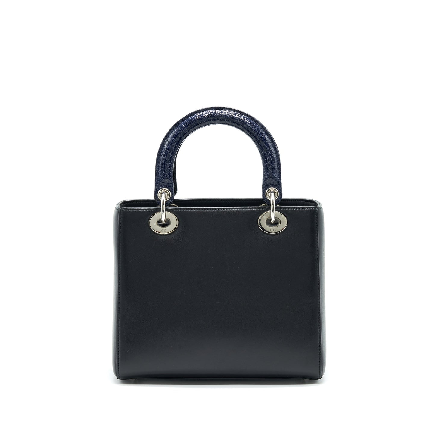 Luxury Dior Medium Lady Luxury Dior Bag limited edition black/ Blue