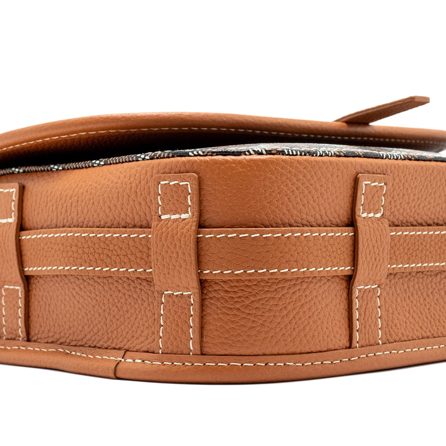 Goyard Belvedere PM Messenger Bag Goyardline Canvas/Calfskin Black/Tan SHW