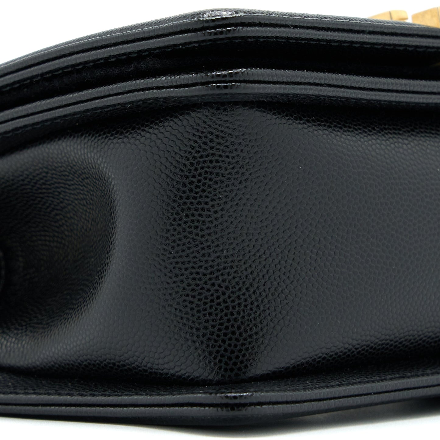 Chanel Small Boy Bag Caviar Black GHW (Microchip)