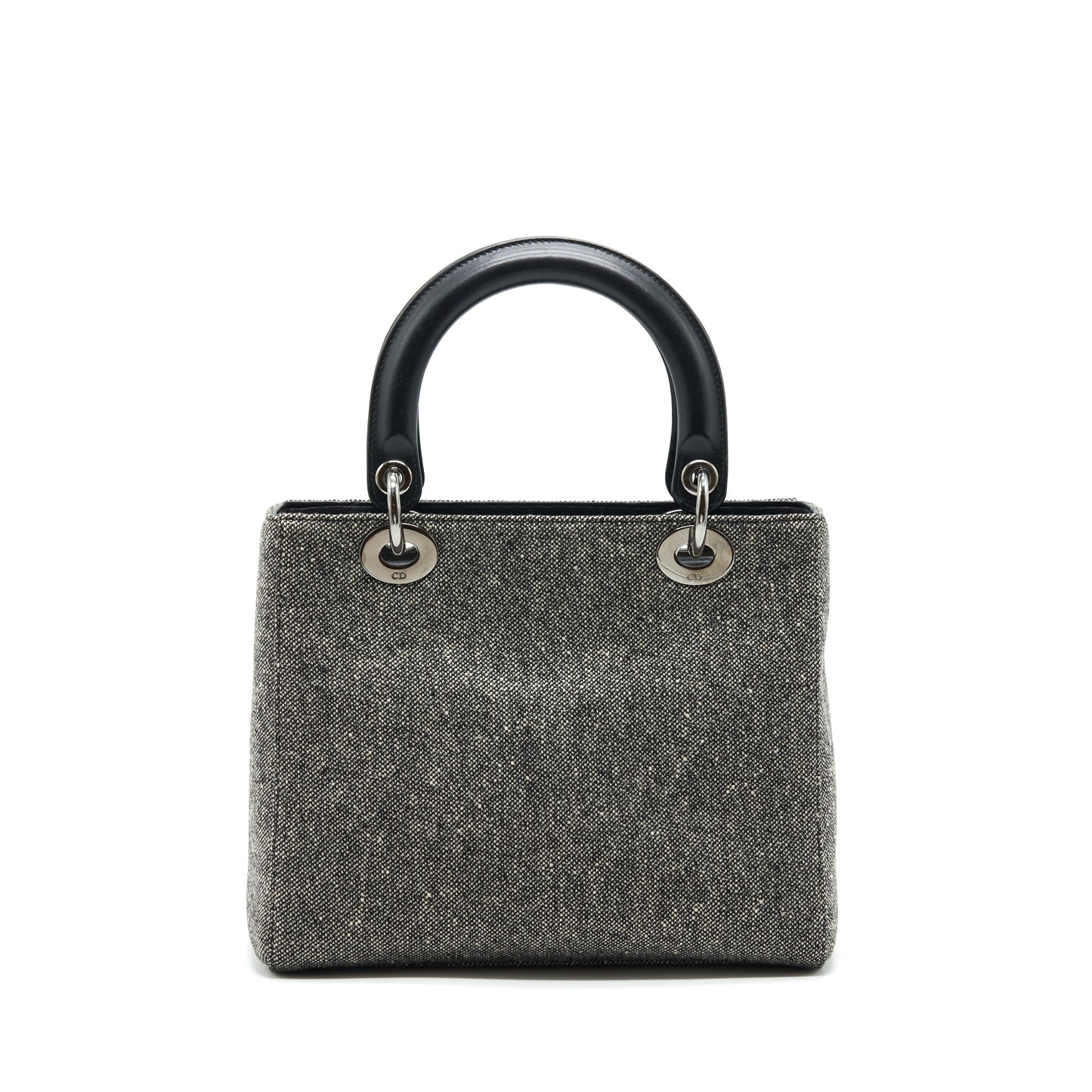 Luxury Dior Lady Luxury Dior Medium Fabric Dark Grey SHW