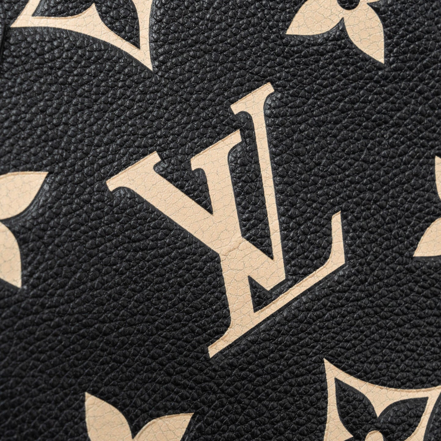 Louis Vuitton petit sac plat monogram empreinte calfskin black GHW (New Version)
