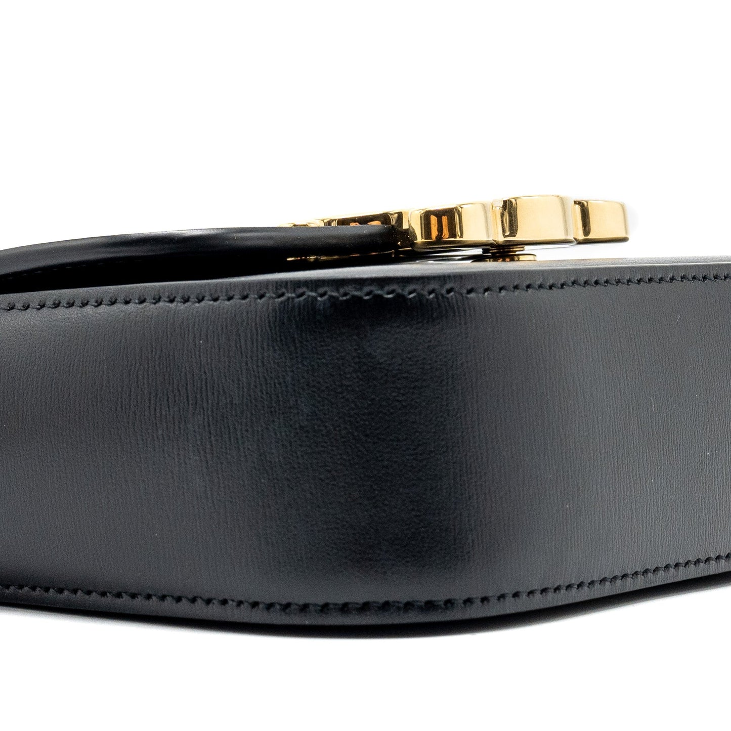 Celine Mini Triomphe Shiny Calfskin Black GHW