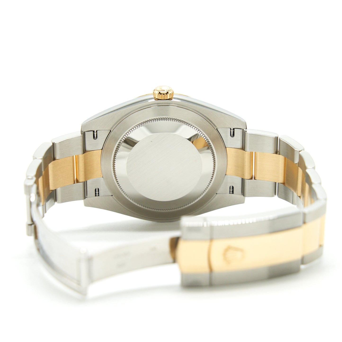 Rolex Perpetual Datejust 41mm In Oystersteel And Yellow Gold Features Slate Dial