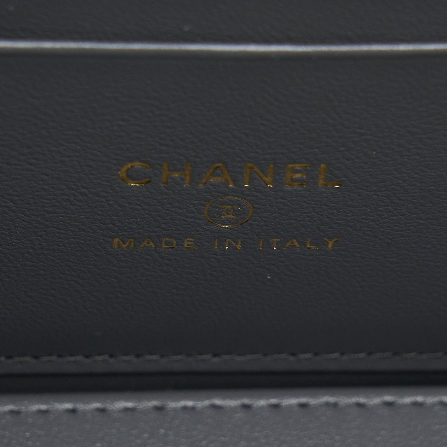 Chanel 22A Top Handle Long Vanity With Chain Lambskin Grey LGHW