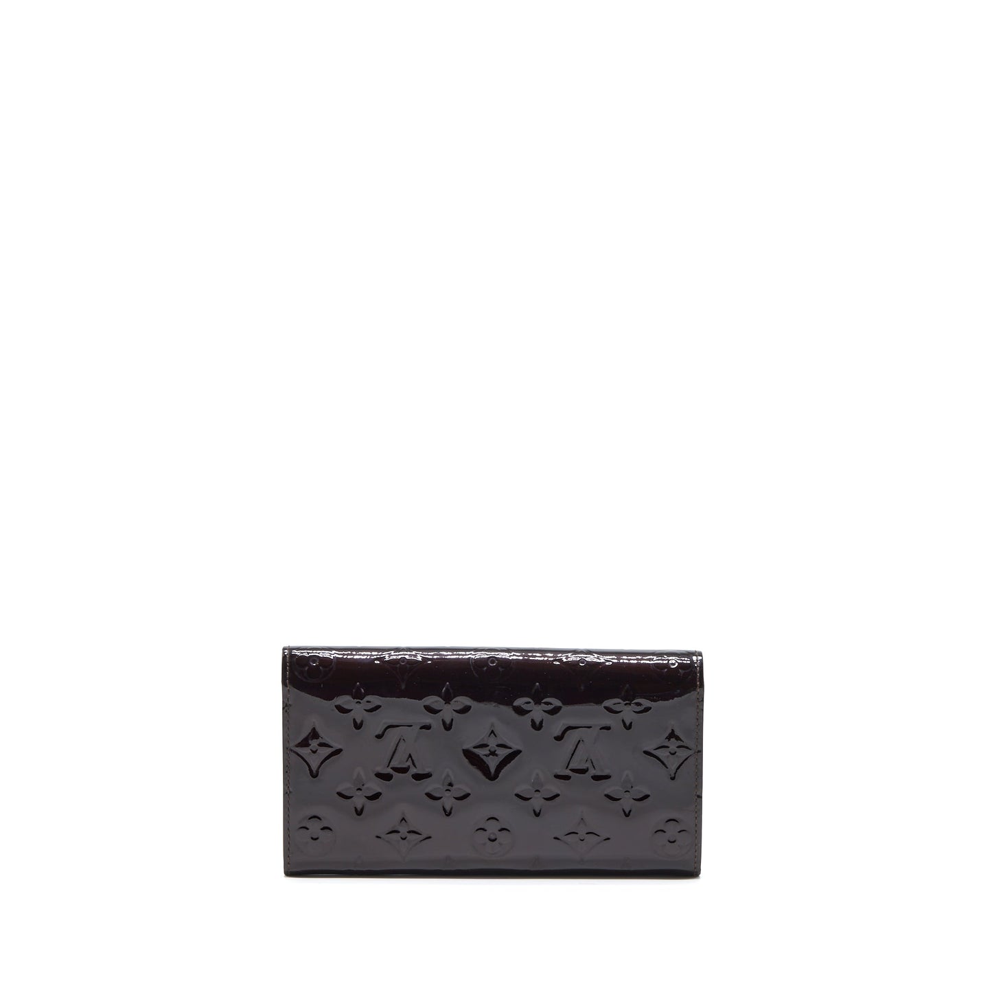 Louis Vuitton Sarah Long Wallet Vernis Amarante GHW