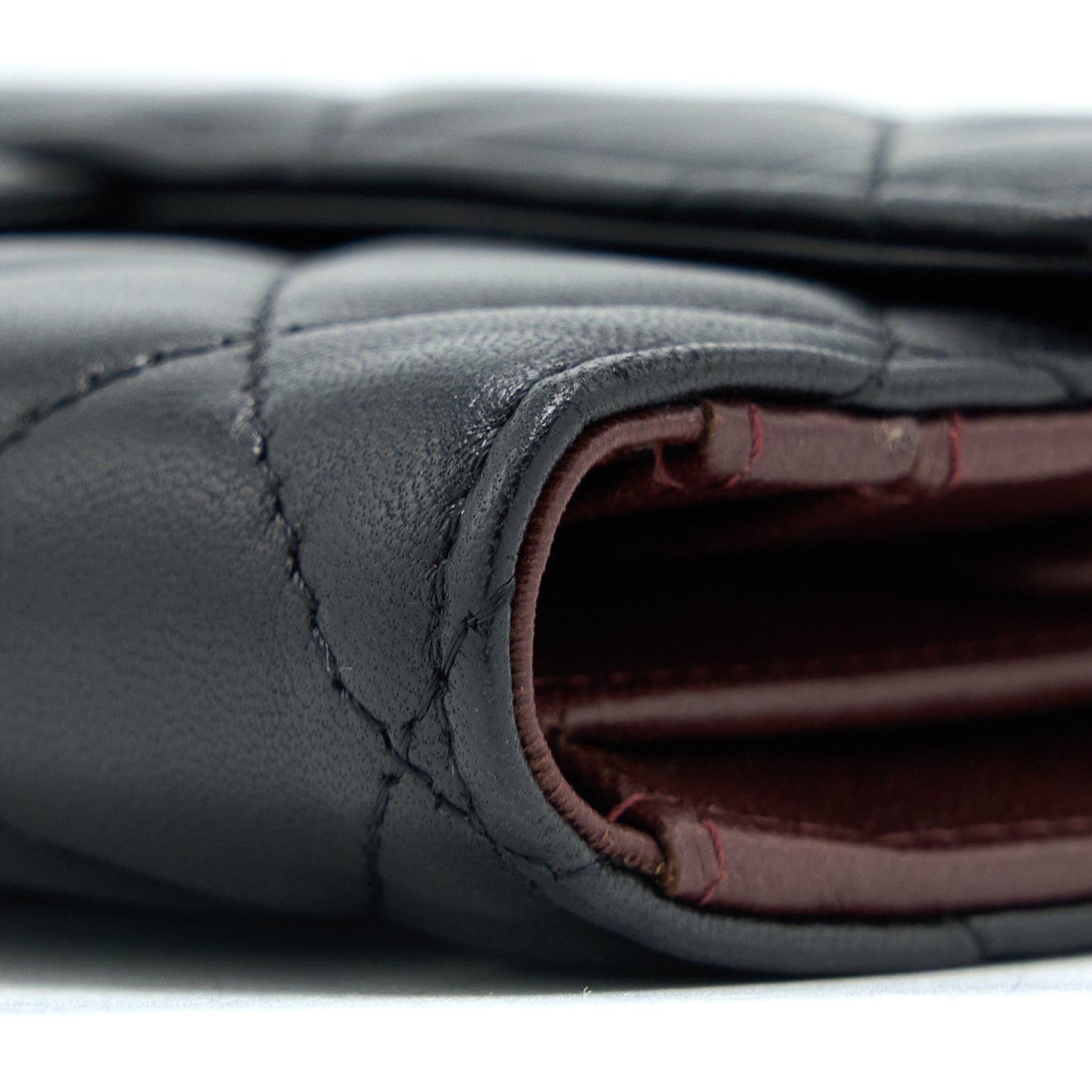 Chanel Long Flap Wallet Lambskin Black SHW