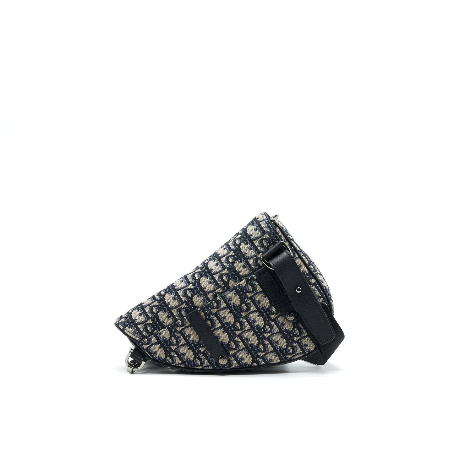 CHRISTIAN Luxury Dior OBLIQUE SADDLE BELT BAG