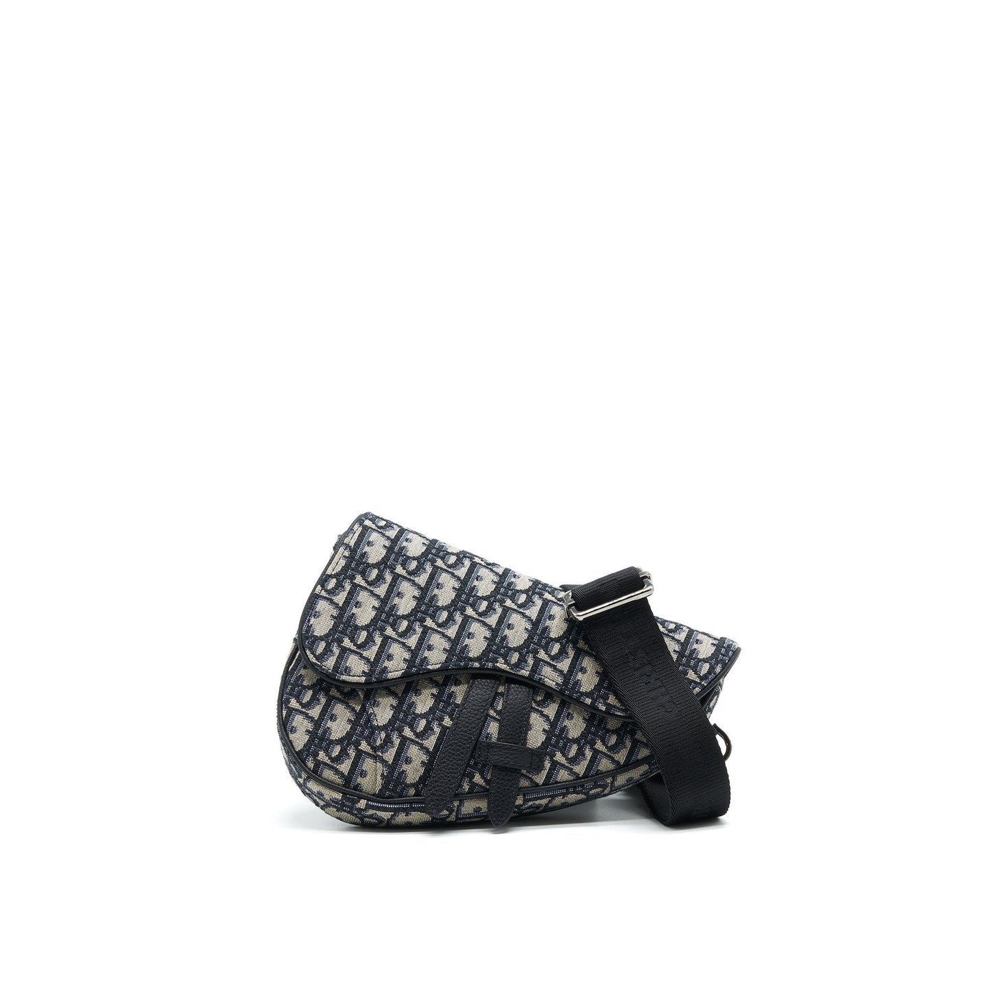 CHRISTIAN Luxury Dior OBLIQUE SADDLE BELT BAG