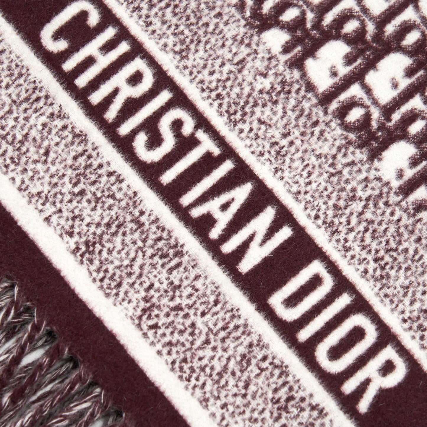 Luxury Dior Red Oblique Shawl