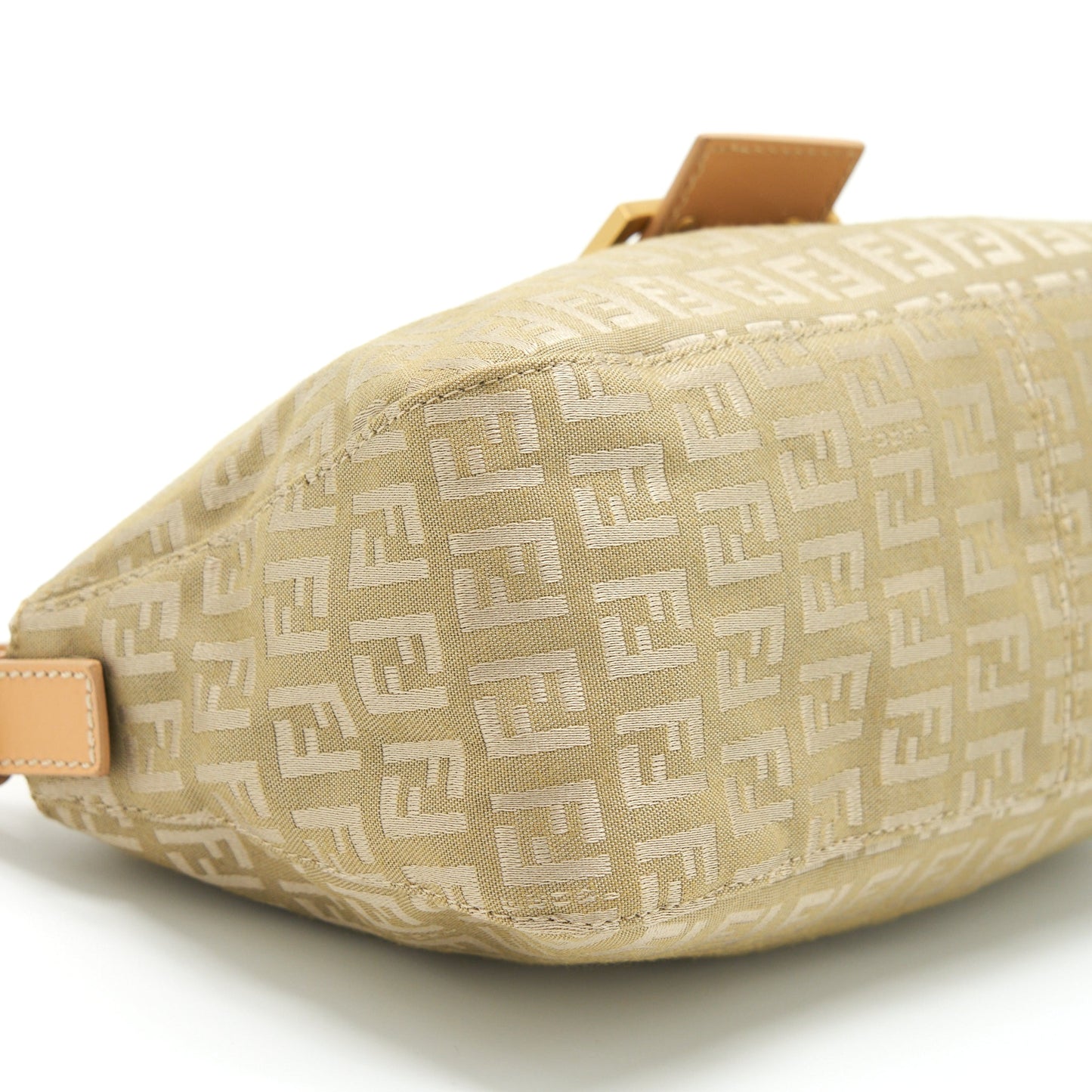 Fendi Vintage Baguette Fabric Beige GHW