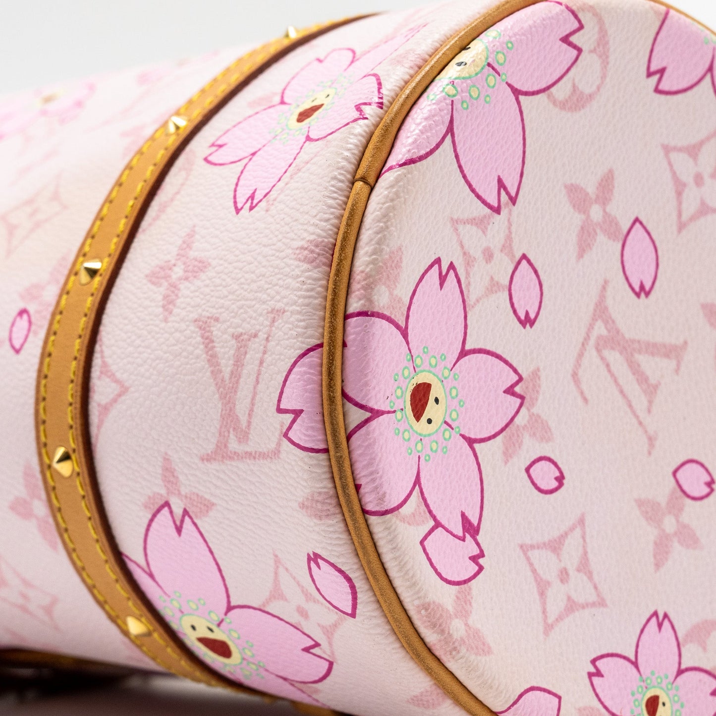 Louis Vuitton Limited Edition Cherry Blossom Papillon Bag Monogram Canvas Pink GHW