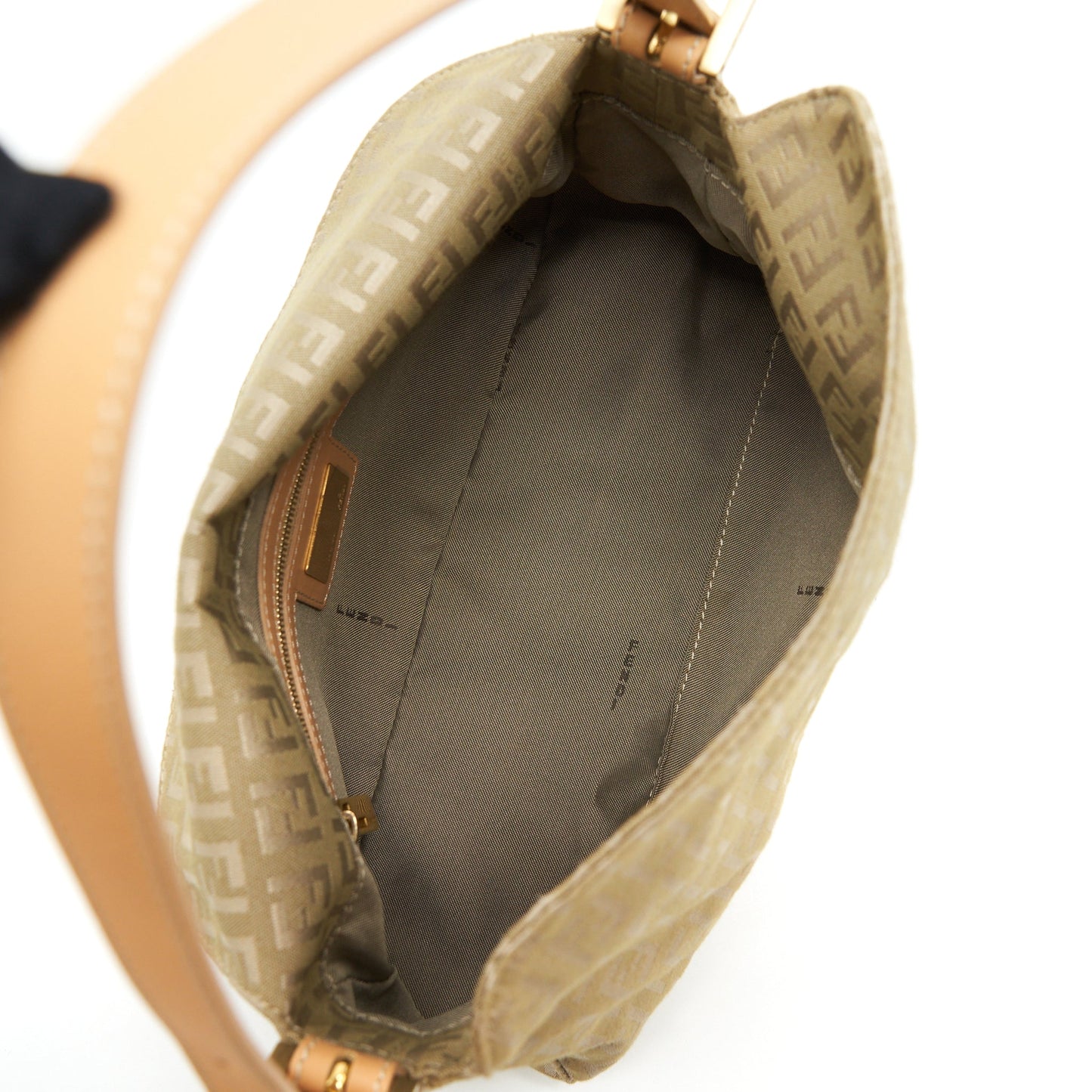 Fendi Vintage Baguette Fabric Beige GHW