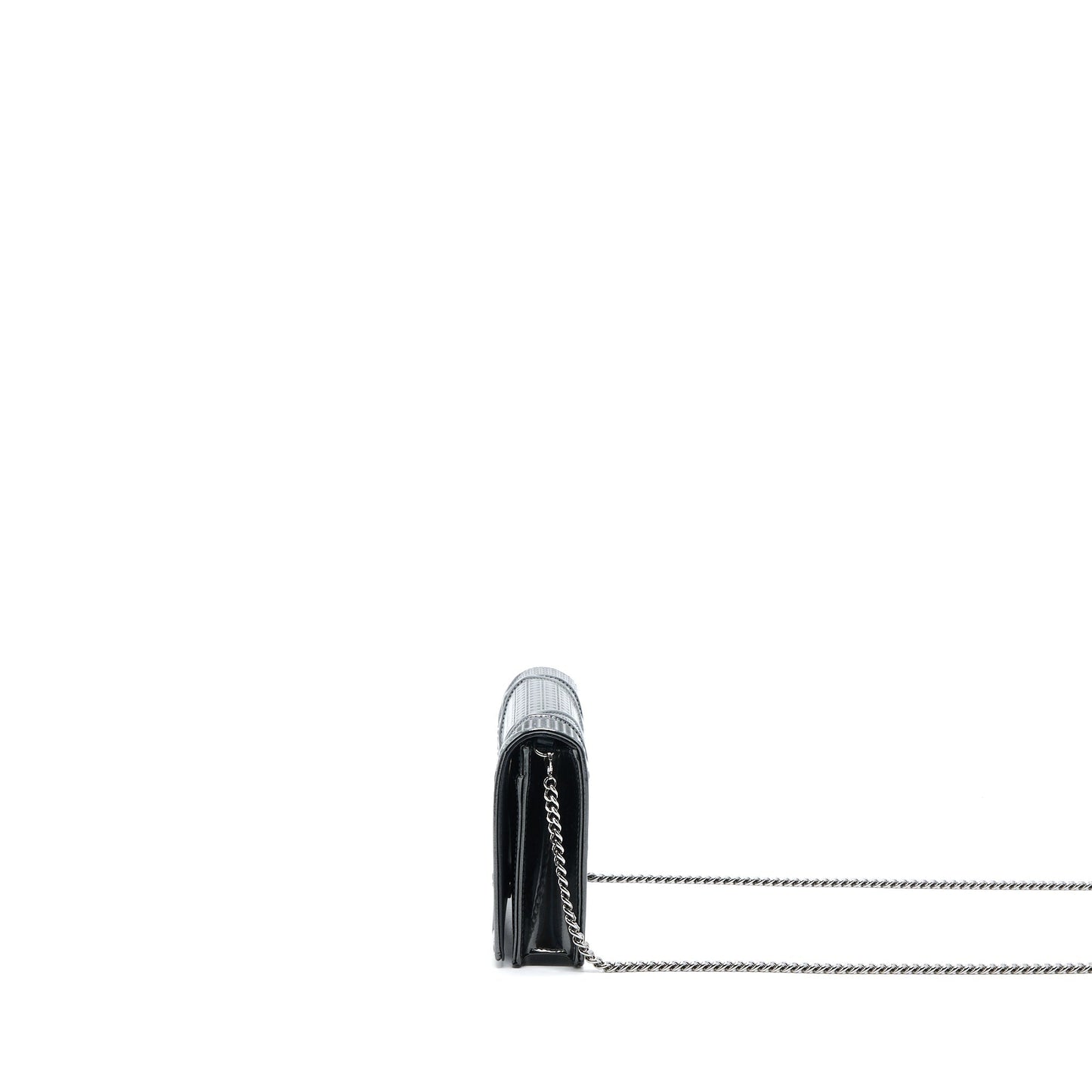 Luxury Dior Luxury Diorama Wallet On Chain Metallic Grey GHW